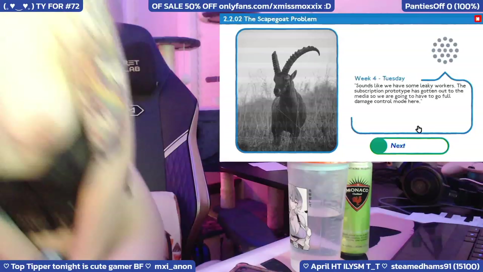 Gallery image thumbnail from XMissMoxxiX's myfreecams stream on, 05/01/2023, 05:43 image 20 of 20