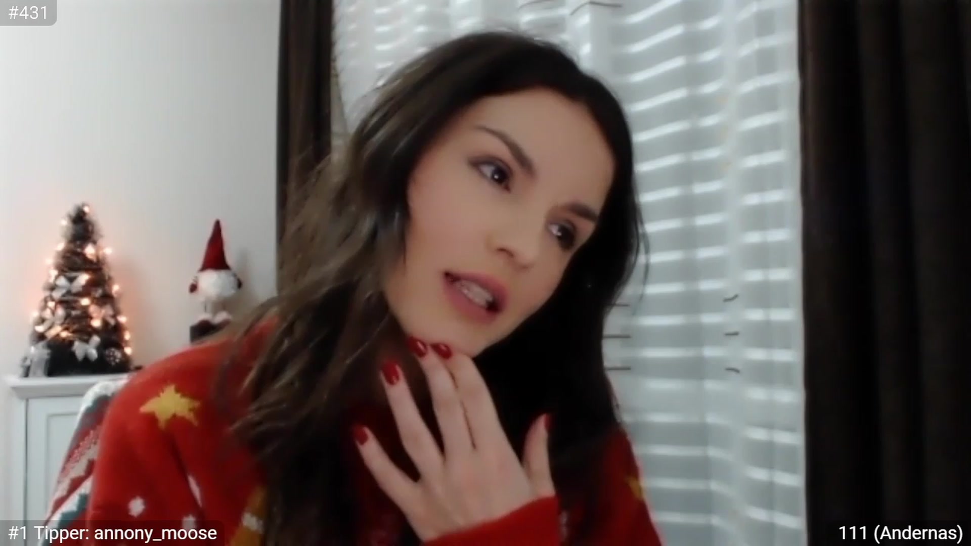 Gallery image thumbnail from XmasXcitedGal's myfreecams stream on, 12/25/2022, 20:44 image 8 of 20