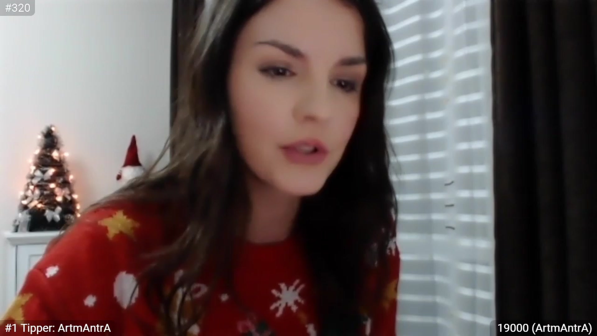 Gallery image thumbnail from XmasXcitedGal's myfreecams stream on, 12/25/2022, 22:28 image 4 of 20