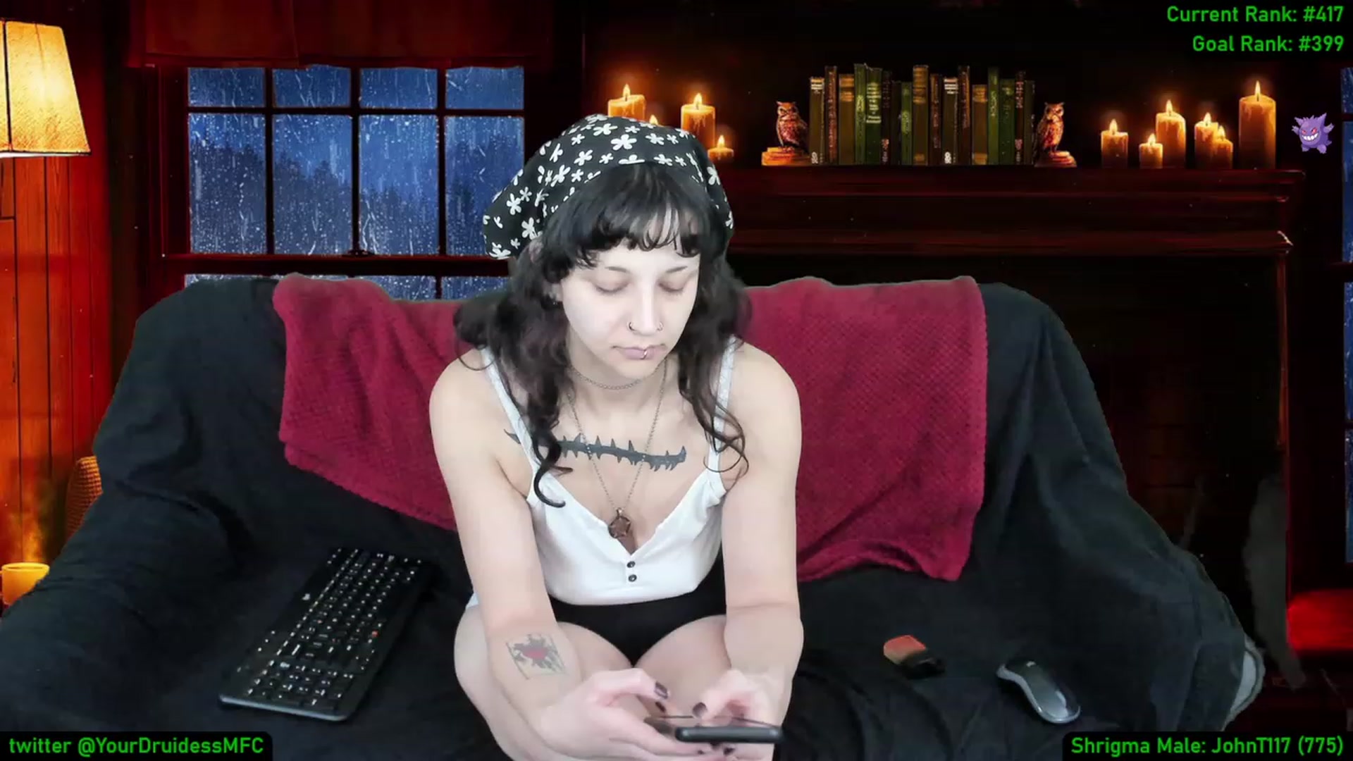 Gallery image thumbnail from YourDruidess's myfreecams stream on, 12/30/2022, 09:03 image 20 of 20