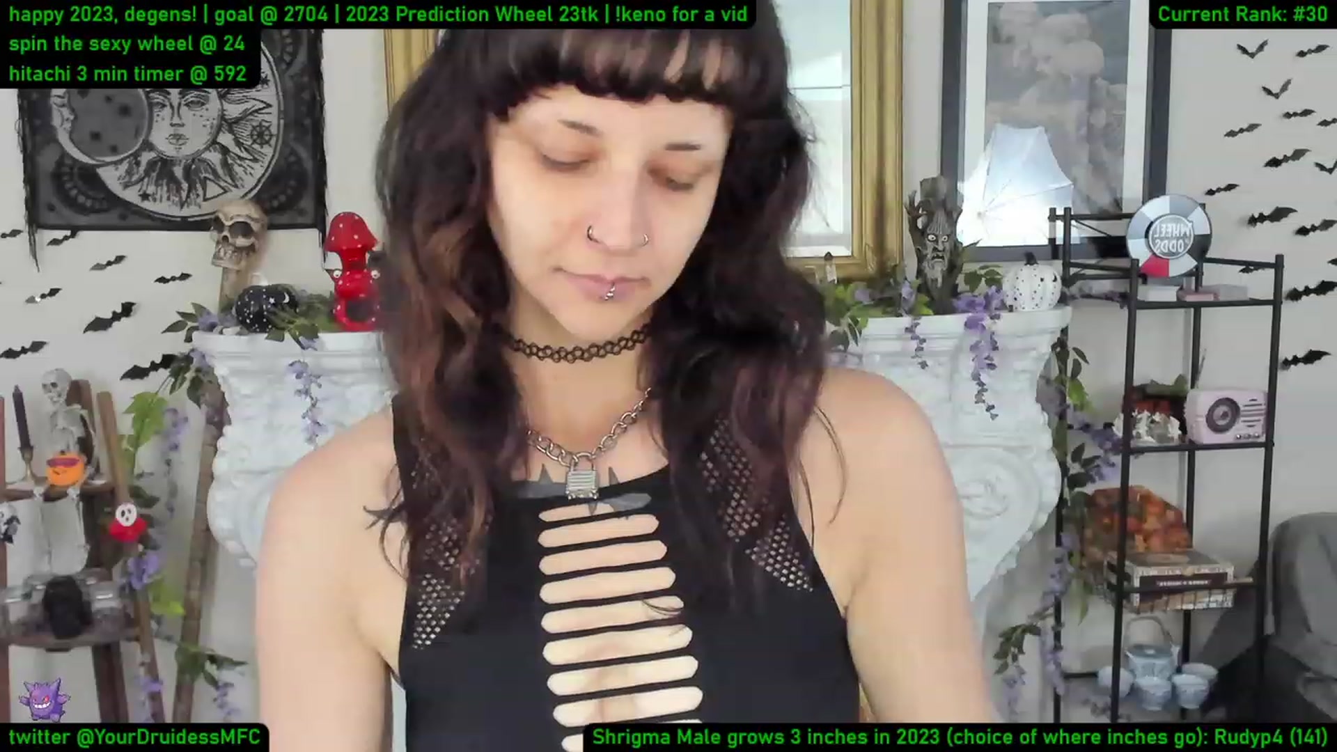 Gallery image thumbnail from YourDruidess's myfreecams stream on, 01/02/2023, 06:39 image 6 of 20