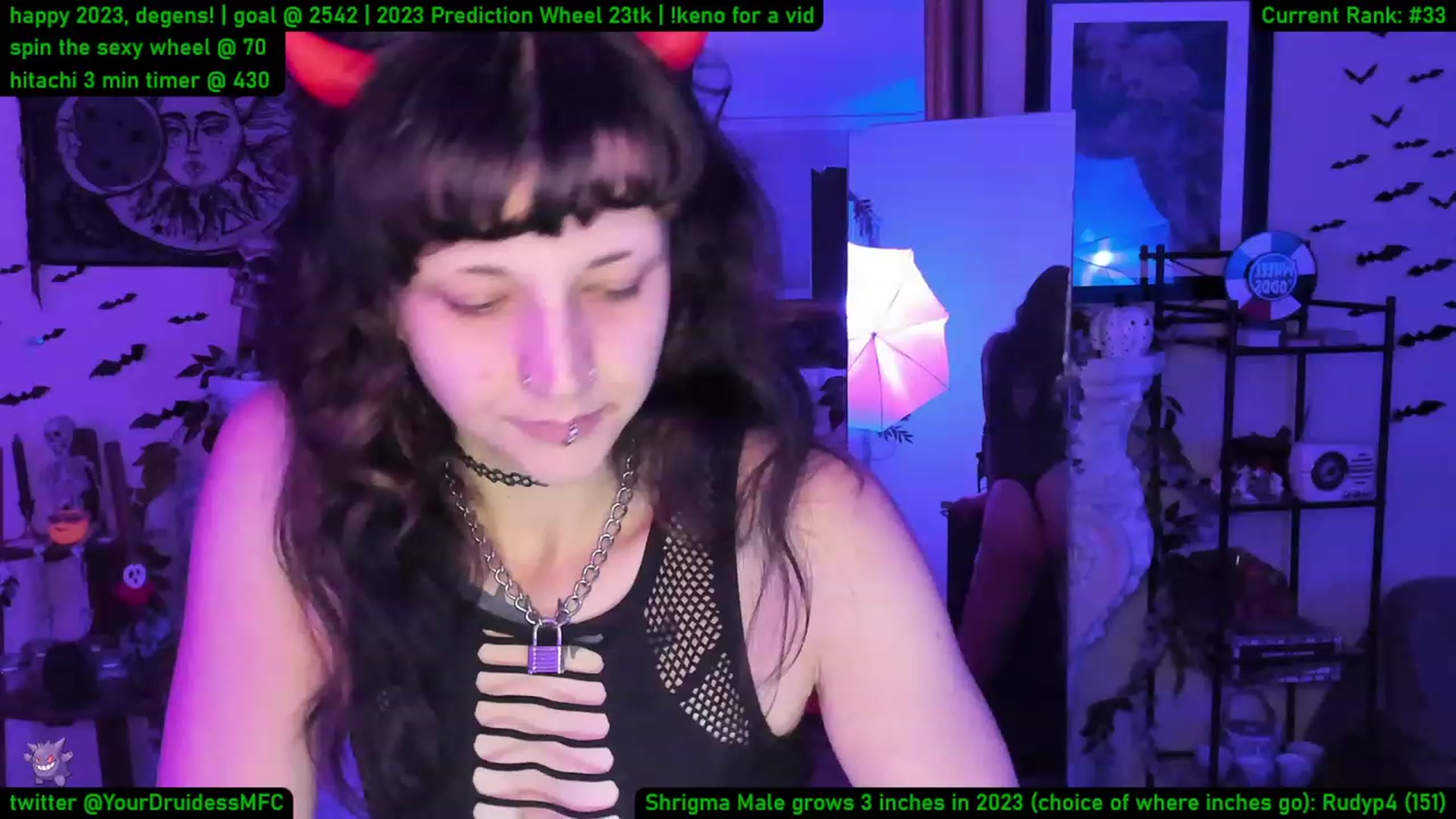Gallery image thumbnail from YourDruidess's myfreecams stream on, 01/02/2023, 06:39 image 11 of 20