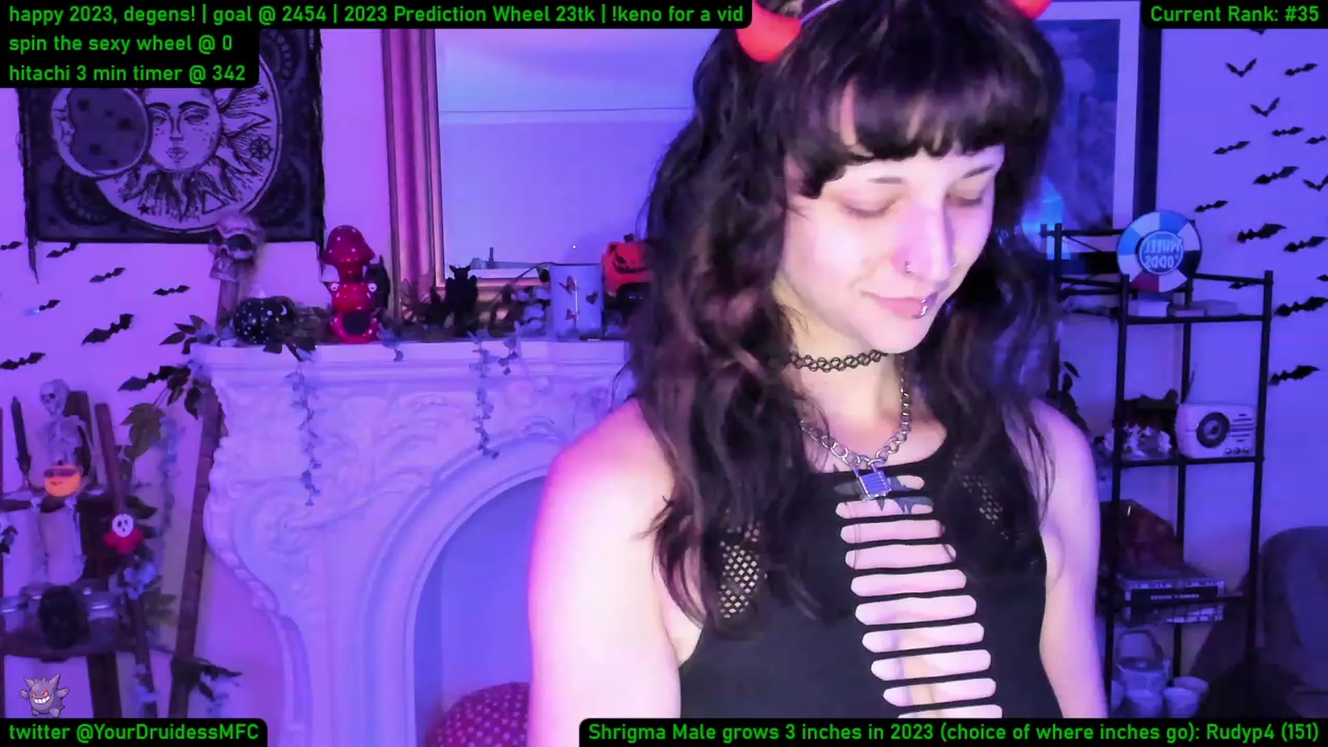 Gallery image thumbnail from YourDruidess's myfreecams stream on, 01/02/2023, 06:39 image 14 of 20