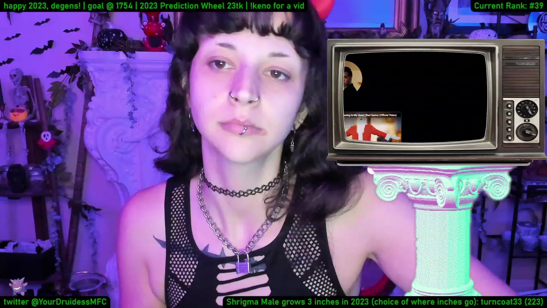 Gallery image thumbnail from YourDruidess's myfreecams stream on, 01/02/2023, 08:04 image 19 of 20