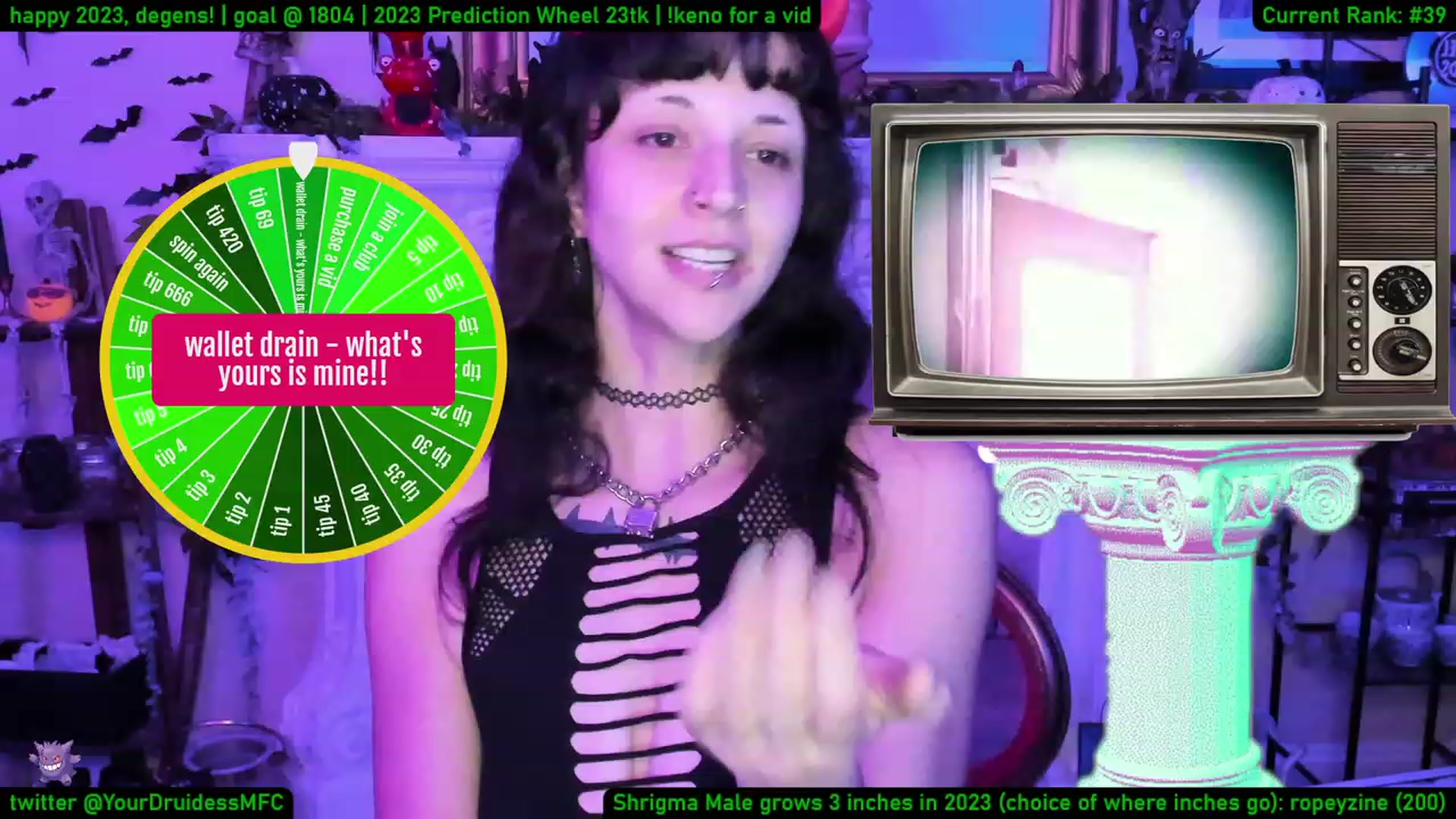 Gallery image thumbnail from YourDruidess's myfreecams stream on, 01/02/2023, 08:04 image 17 of 20