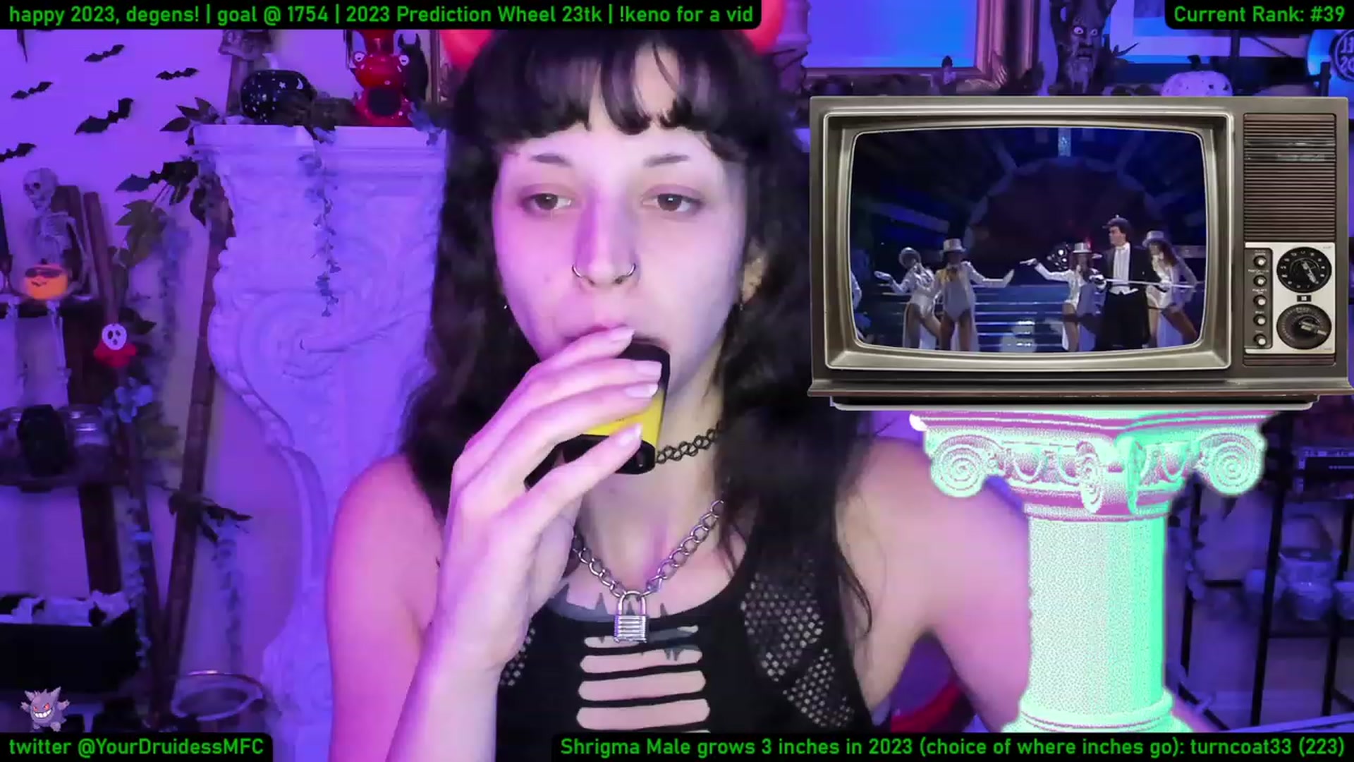 Gallery image thumbnail from YourDruidess's myfreecams stream on, 01/02/2023, 08:04 image 18 of 20