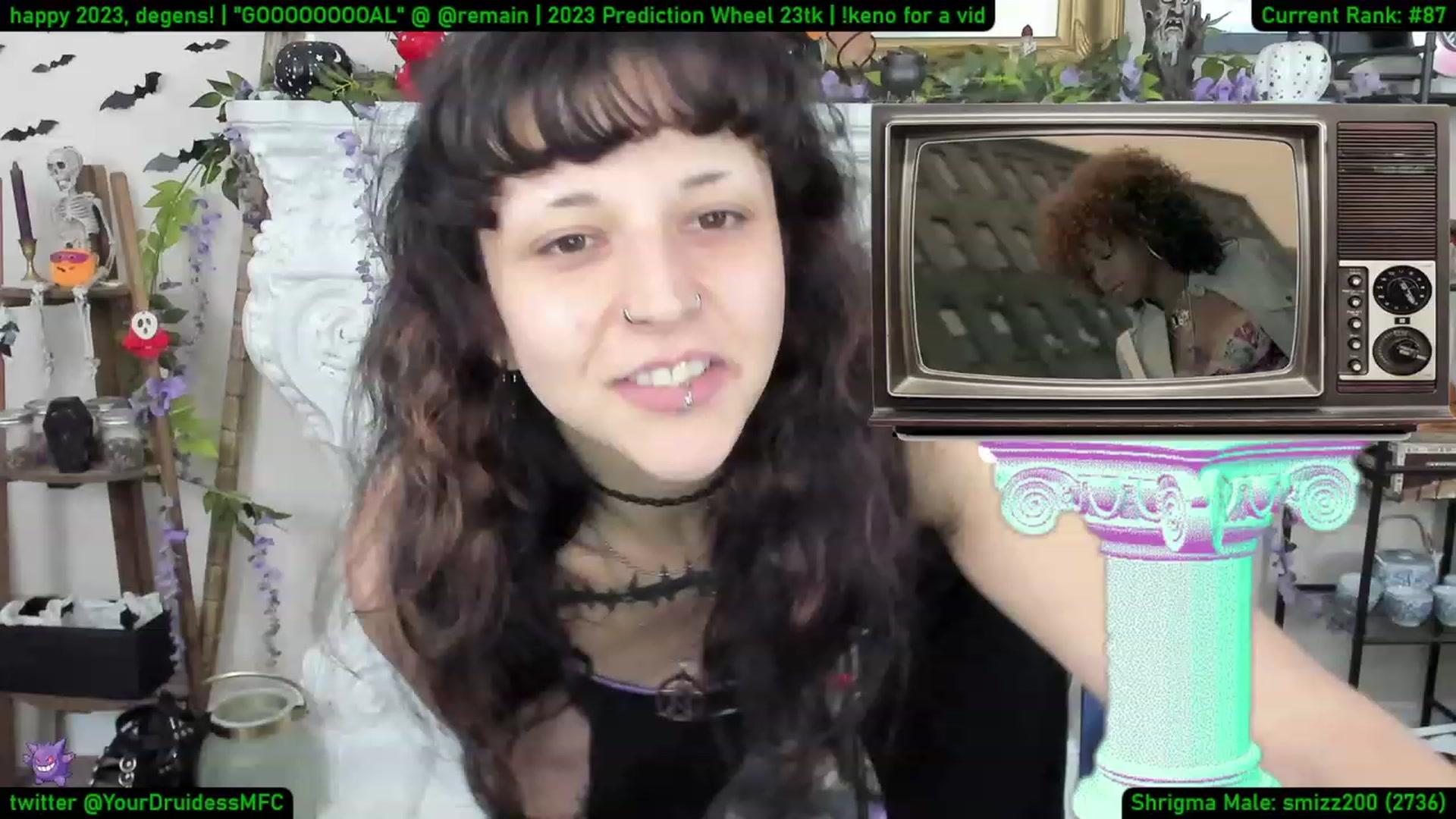 Gallery image thumbnail from YourDruidess's myfreecams stream on, 01/04/2023, 09:08 image 6 of 20