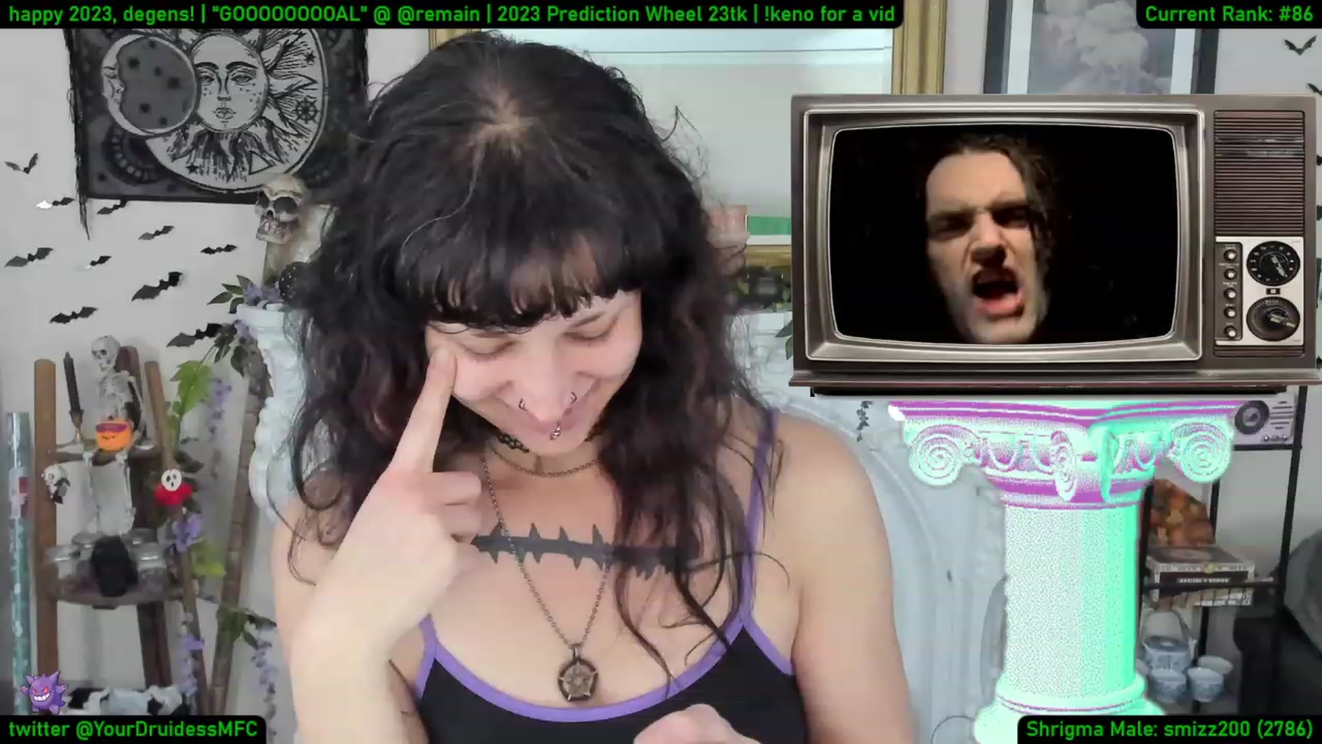 Gallery image thumbnail from YourDruidess's myfreecams stream on, 01/04/2023, 09:08 image 11 of 20