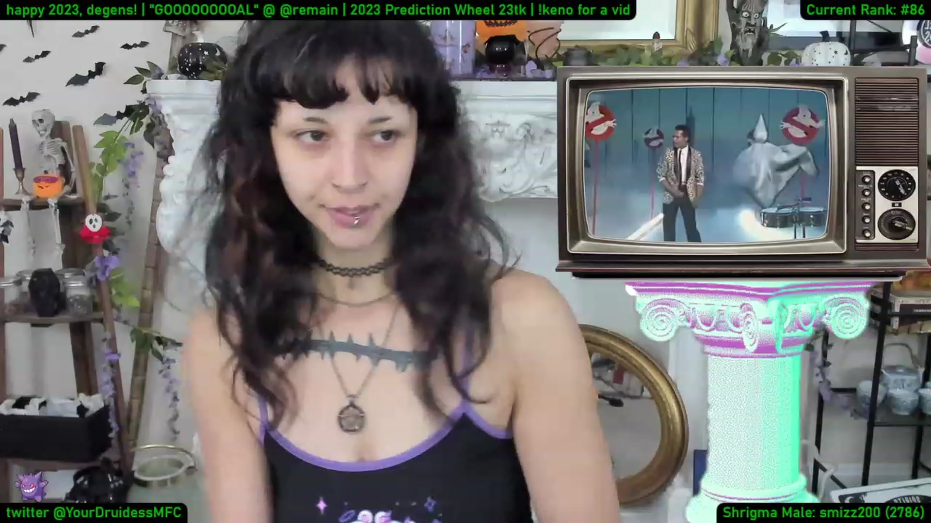 Gallery image thumbnail from YourDruidess's myfreecams stream on, 01/04/2023, 09:08 image 20 of 20