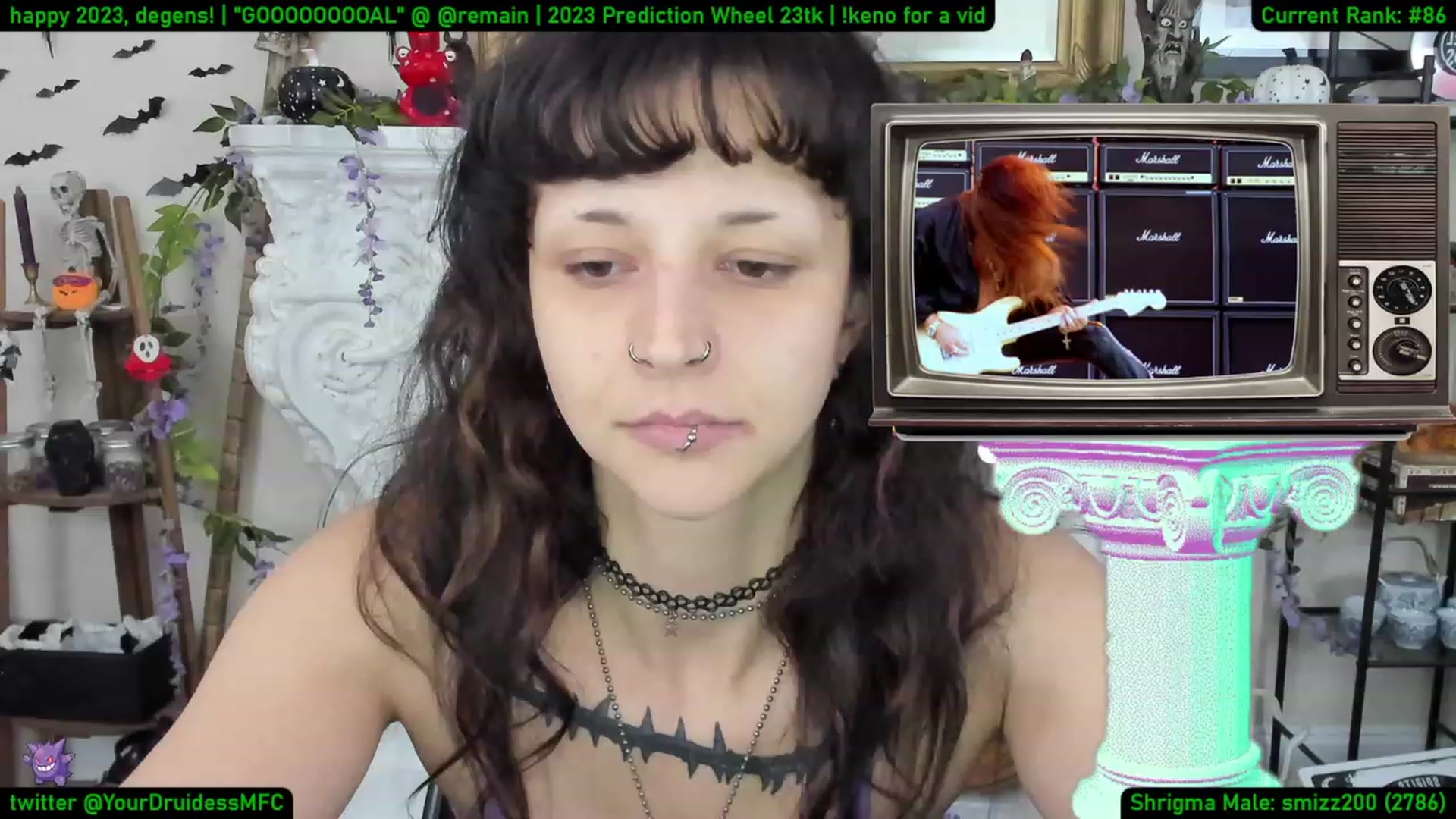 Gallery image thumbnail from YourDruidess's myfreecams stream on, 01/04/2023, 09:08 image 16 of 20