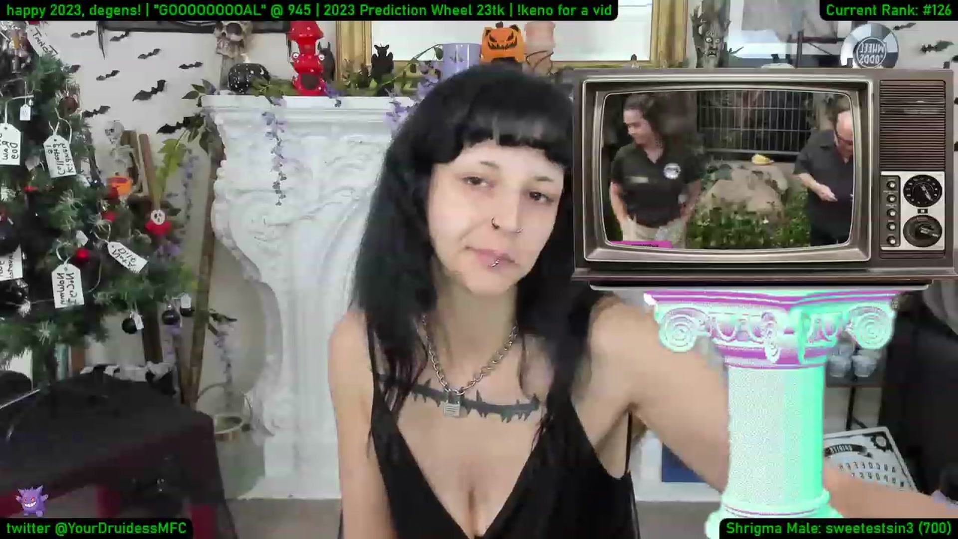 Gallery image thumbnail from YourDruidess's myfreecams stream on, 01/05/2023, 08:32 image 20 of 20