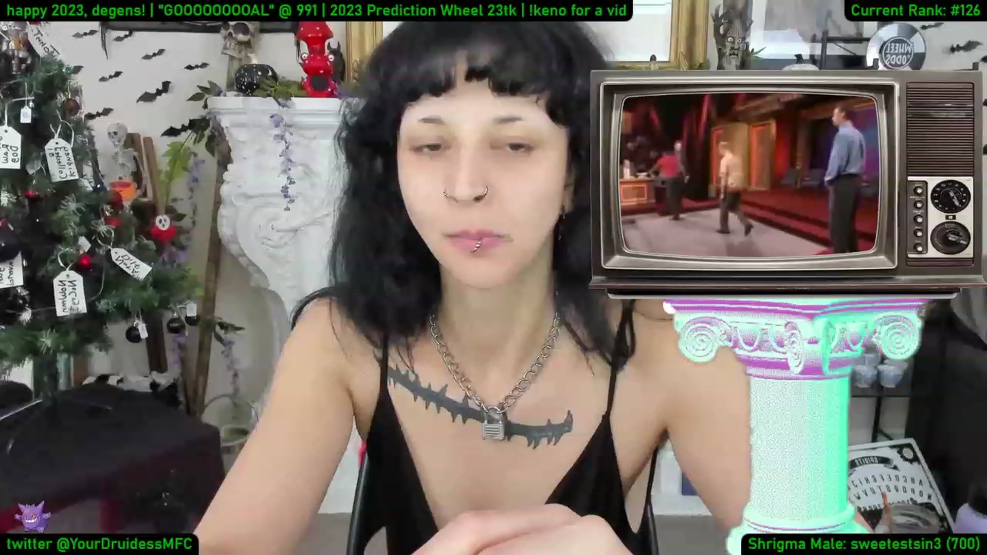 Gallery image thumbnail from YourDruidess's myfreecams stream on, 01/05/2023, 08:32 image 6 of 20