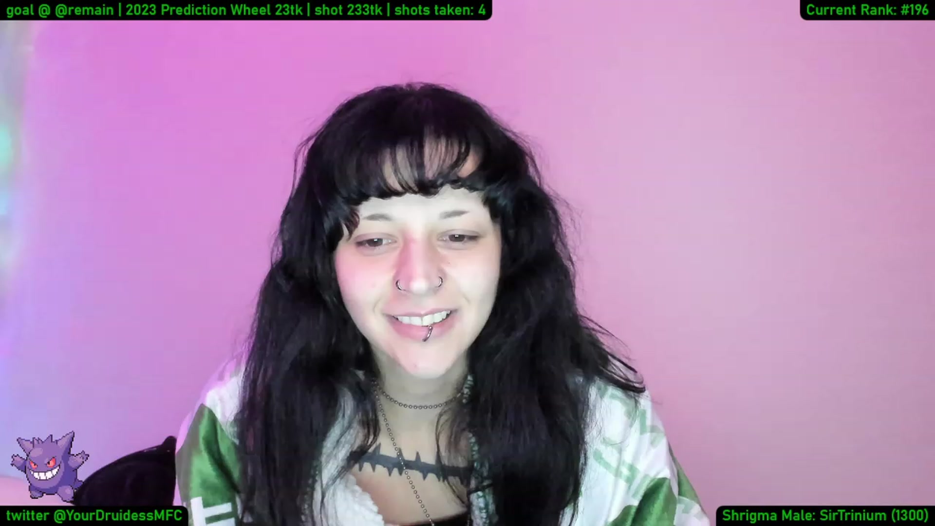 Gallery image thumbnail from YourDruidess's myfreecams stream on, 01/09/2023, 13:44 image 14 of 20
