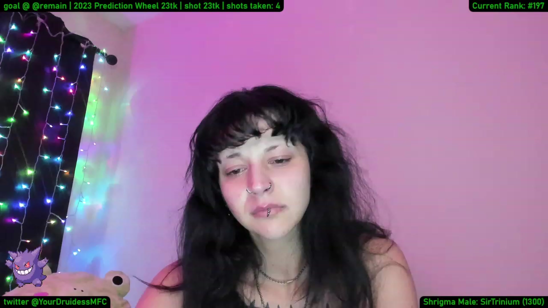 Gallery image thumbnail from YourDruidess's myfreecams stream on, 01/09/2023, 13:44 image 1 of 20