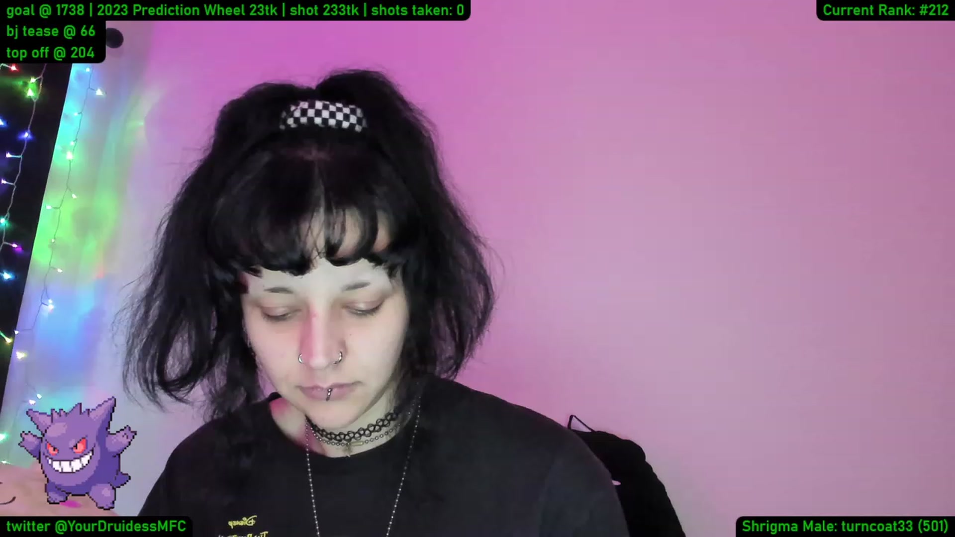 Gallery image thumbnail from YourDruidess's myfreecams stream on, 01/10/2023, 10:23 image 20 of 20