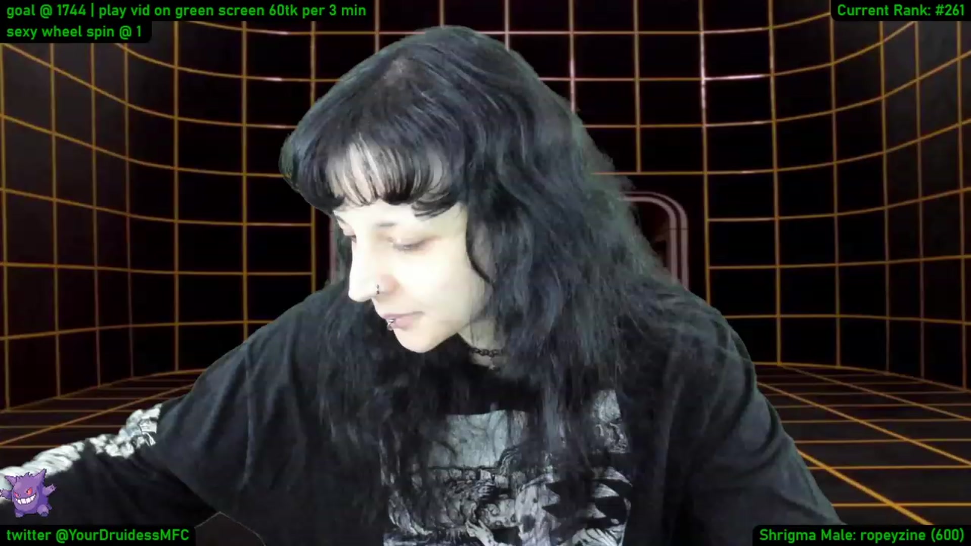 Gallery image thumbnail from YourDruidess's myfreecams stream on, 01/13/2023, 10:56 image 15 of 20