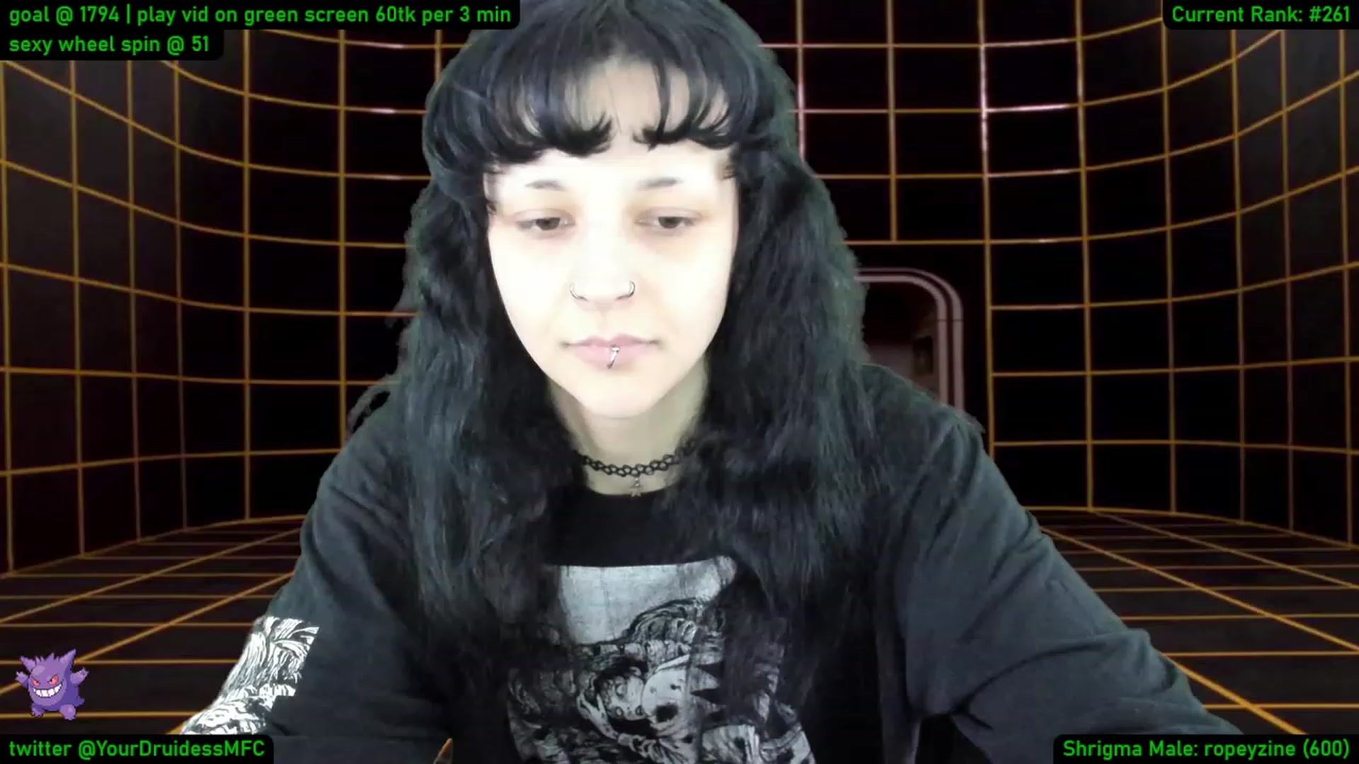 Gallery image thumbnail from YourDruidess's myfreecams stream on, 01/13/2023, 10:56 image 10 of 20
