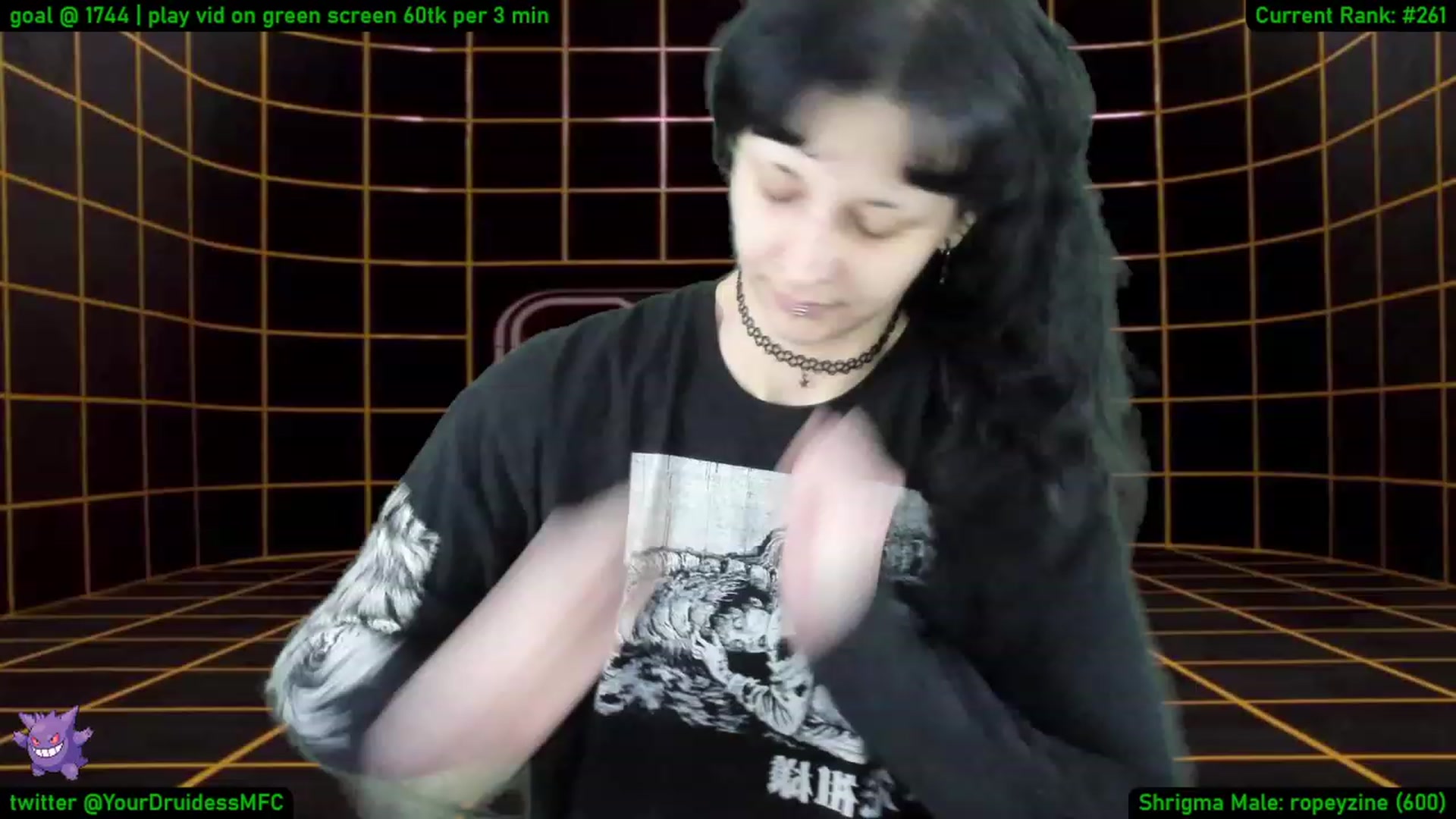 Gallery image thumbnail from YourDruidess's myfreecams stream on, 01/13/2023, 10:56 image 17 of 20