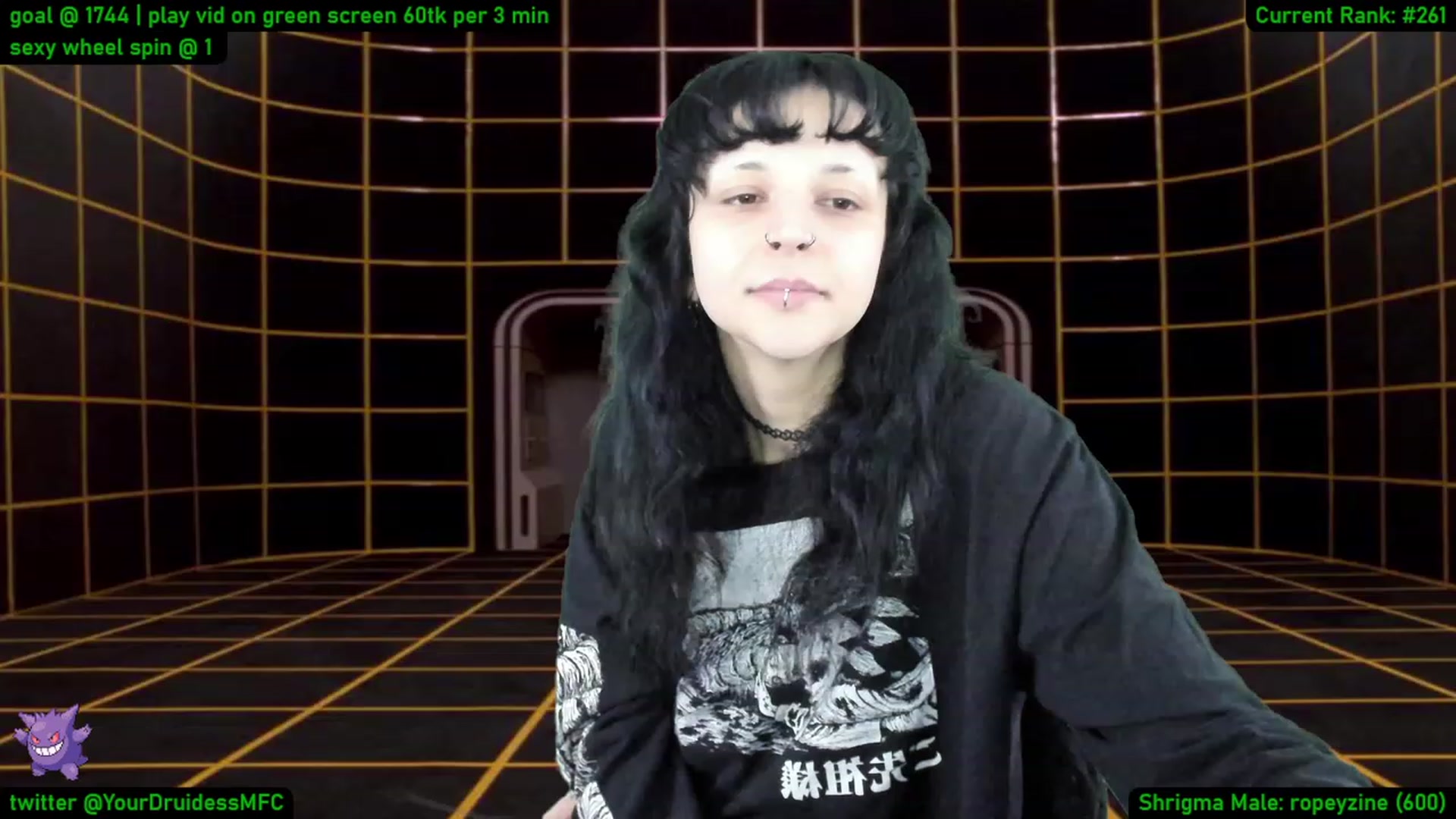 Gallery image thumbnail from YourDruidess's myfreecams stream on, 01/13/2023, 10:56 image 13 of 20