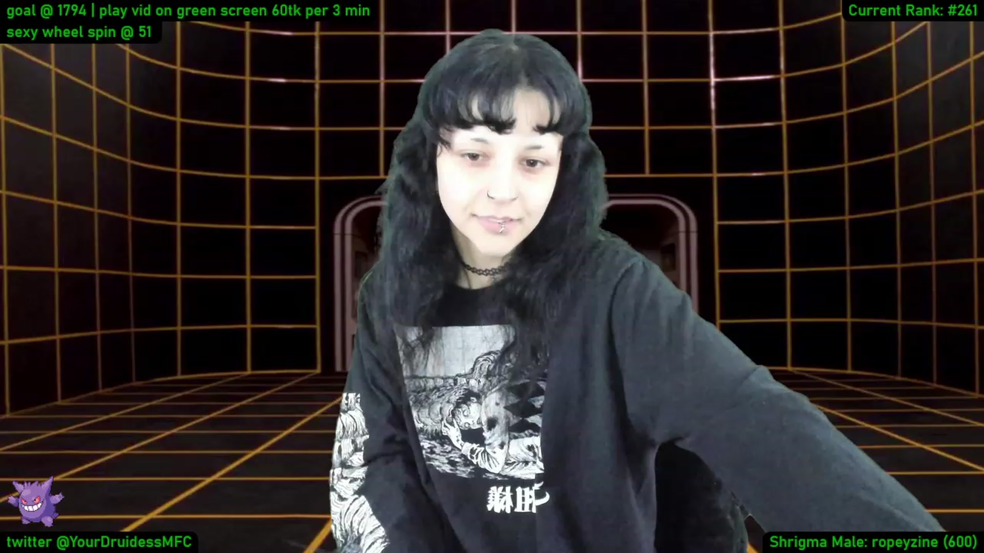 Gallery image thumbnail from YourDruidess's myfreecams stream on, 01/13/2023, 10:56 image 9 of 20