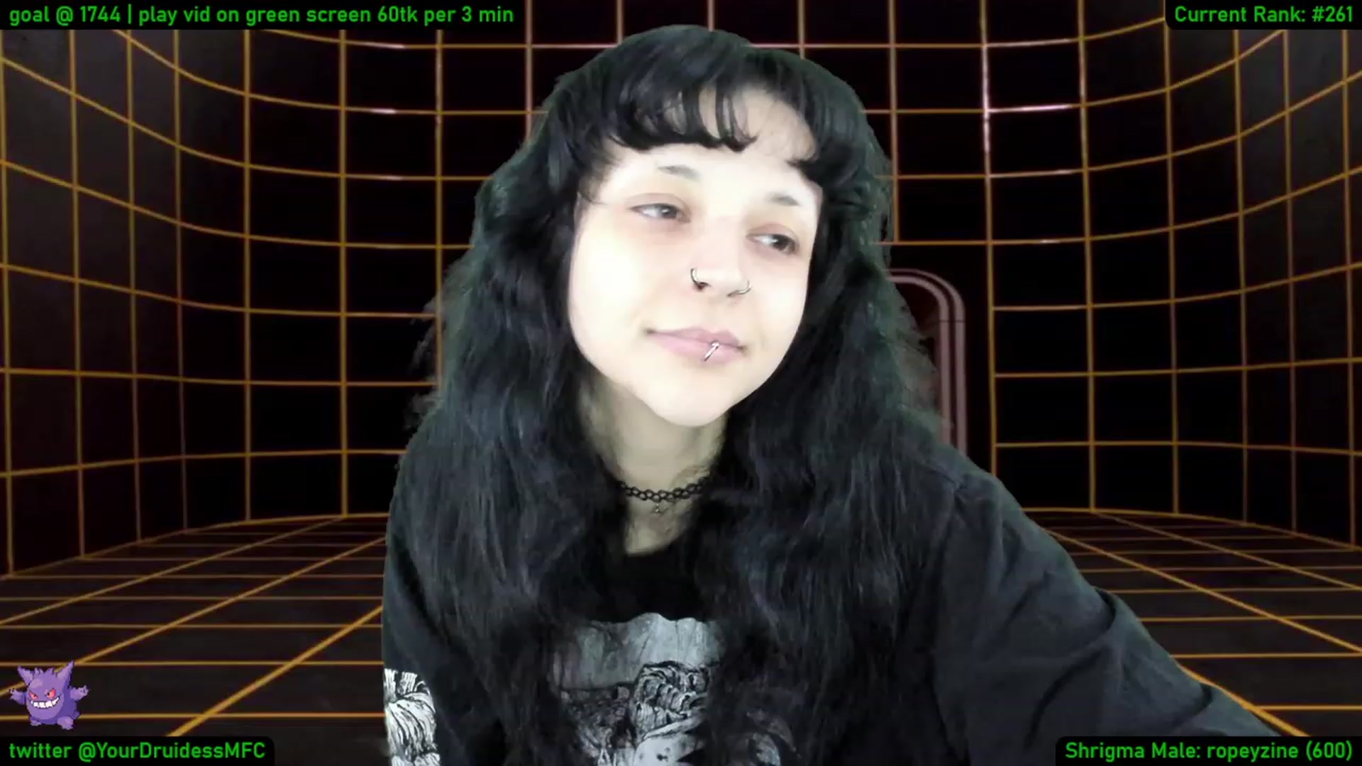 Gallery image thumbnail from YourDruidess's myfreecams stream on, 01/13/2023, 10:56 image 16 of 20