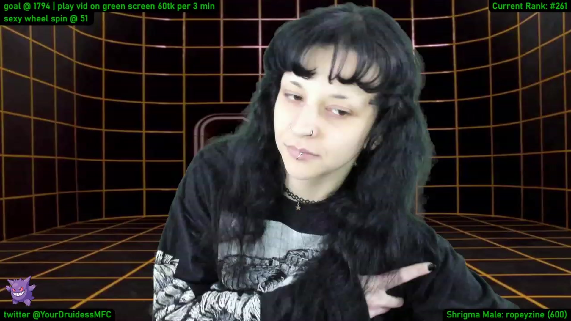Gallery image thumbnail from YourDruidess's myfreecams stream on, 01/13/2023, 10:56 image 11 of 20