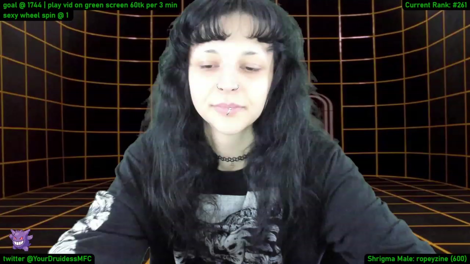 Gallery image thumbnail from YourDruidess's myfreecams stream on, 01/13/2023, 10:56 image 14 of 20
