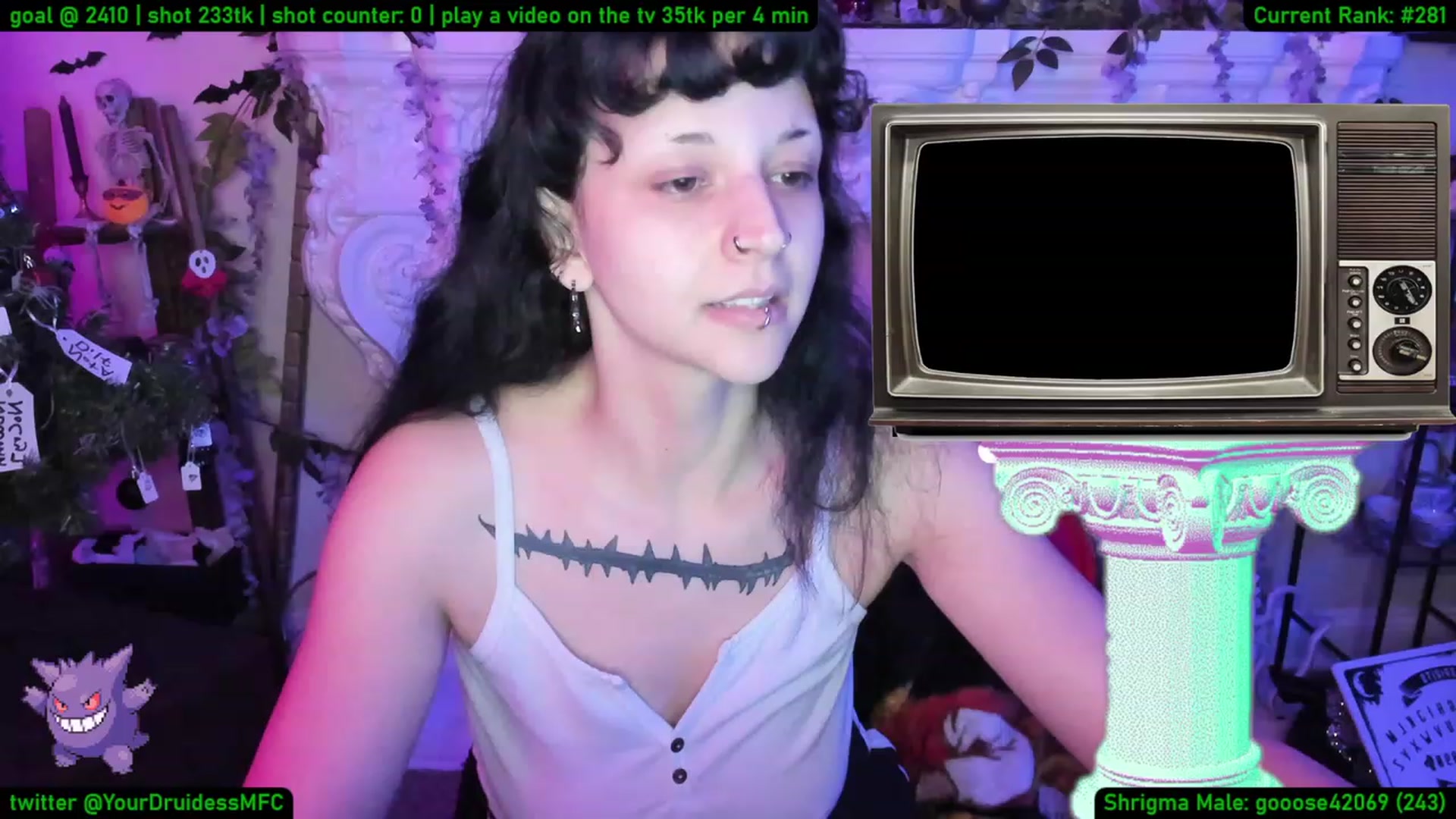 Gallery image thumbnail from YourDruidess's myfreecams stream on, 01/17/2023, 10:09 image 10 of 20