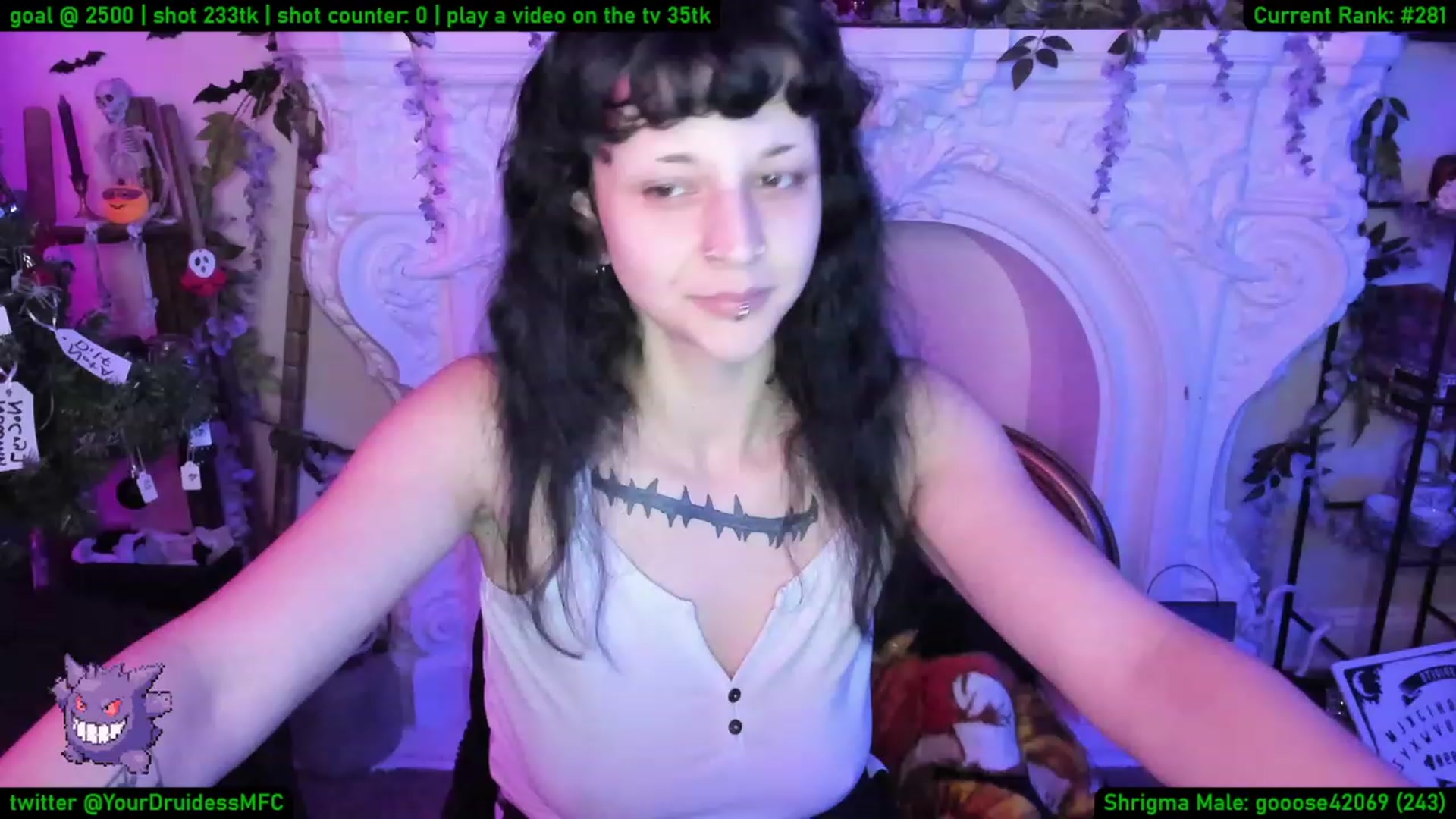 Gallery image thumbnail from YourDruidess's myfreecams stream on, 01/17/2023, 10:09 image 5 of 20