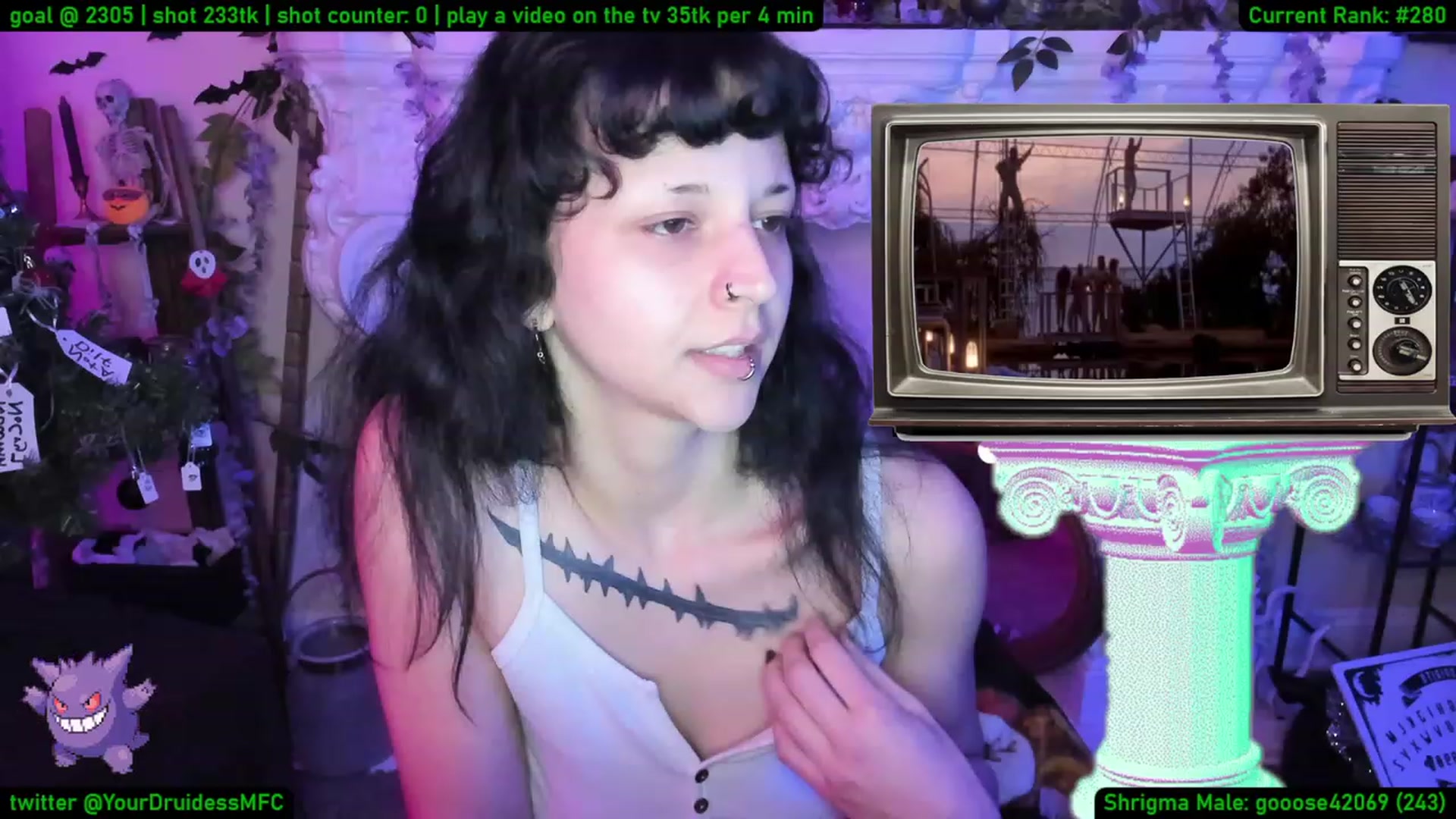Gallery image thumbnail from YourDruidess's myfreecams stream on, 01/17/2023, 10:09 image 13 of 20