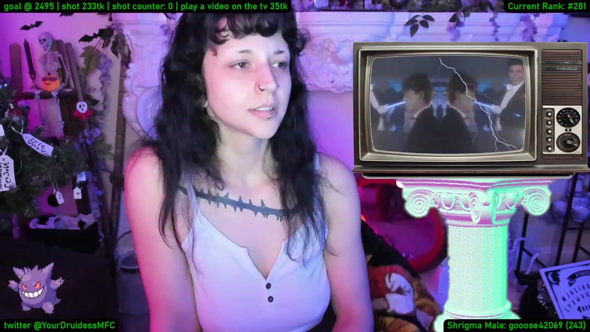 Gallery image thumbnail from YourDruidess's myfreecams stream on, 01/17/2023, 10:09 image 7 of 20