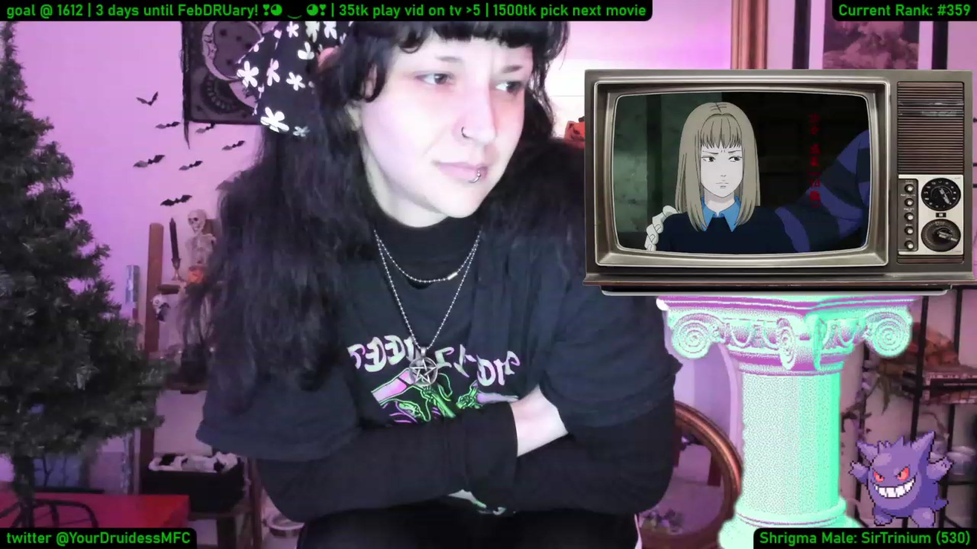 Gallery image thumbnail from YourDruidess's myfreecams stream on, 01/30/2023, 11:33 image 11 of 20