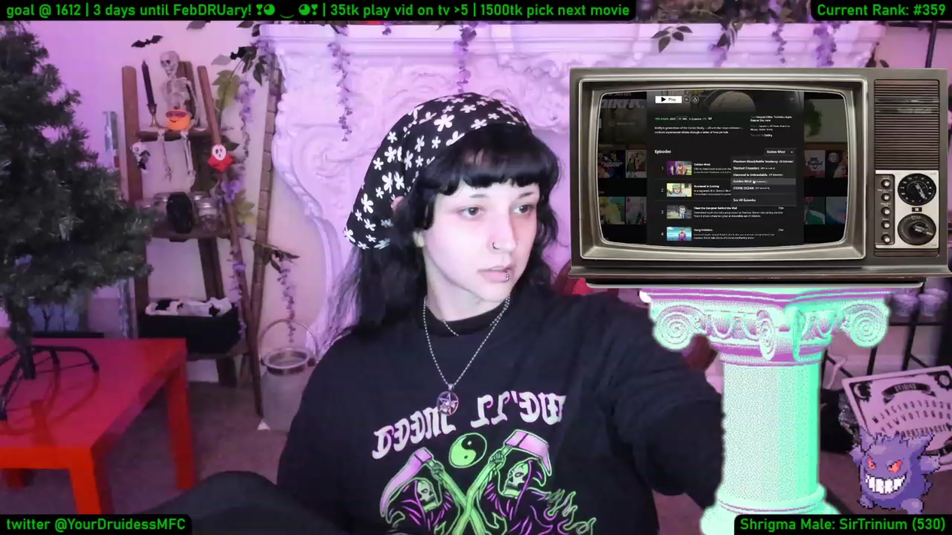 Gallery image thumbnail from YourDruidess's myfreecams stream on, 01/30/2023, 11:33 image 8 of 20
