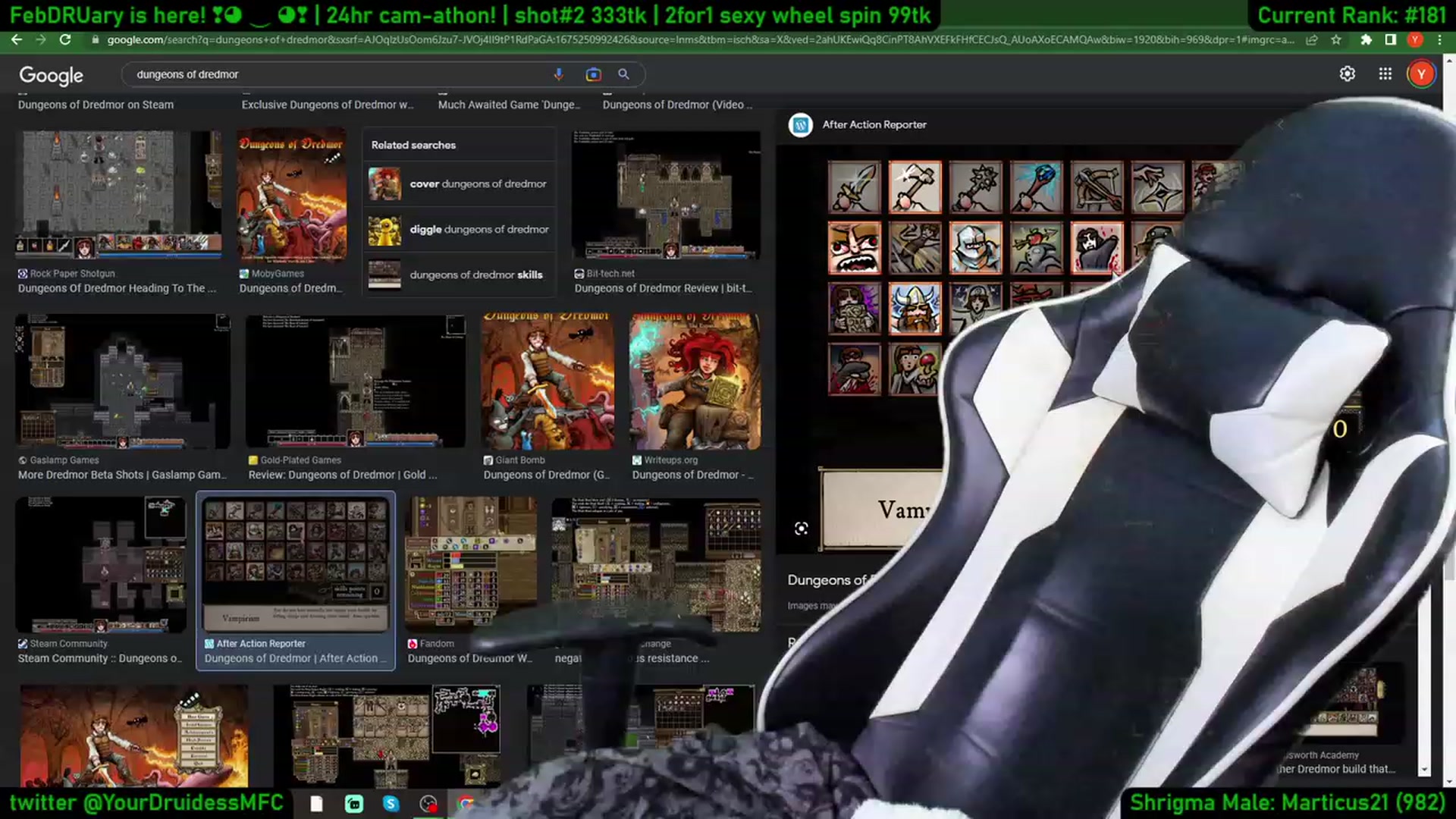 Gallery image thumbnail from YourDruidess's myfreecams stream on, 02/01/2023, 11:38 image 16 of 20