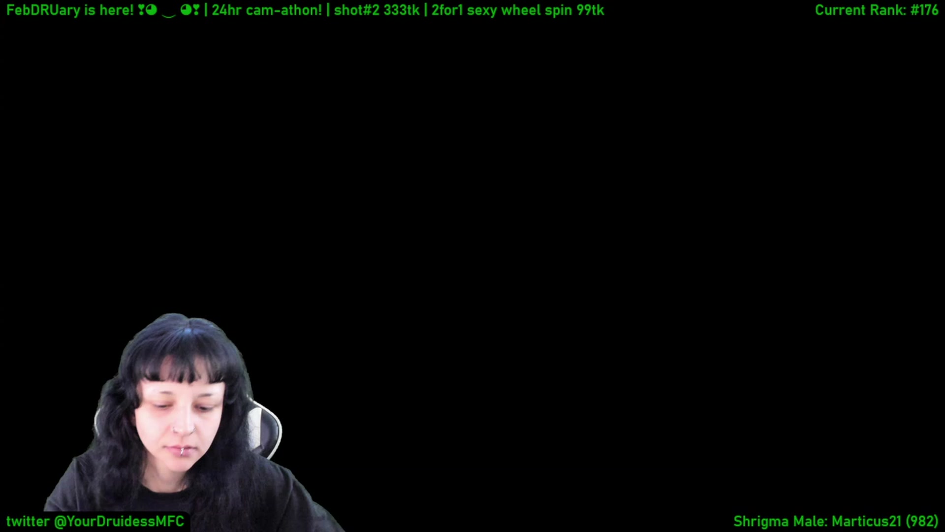 Gallery image thumbnail from YourDruidess's myfreecams stream on, 02/01/2023, 11:38 image 9 of 20