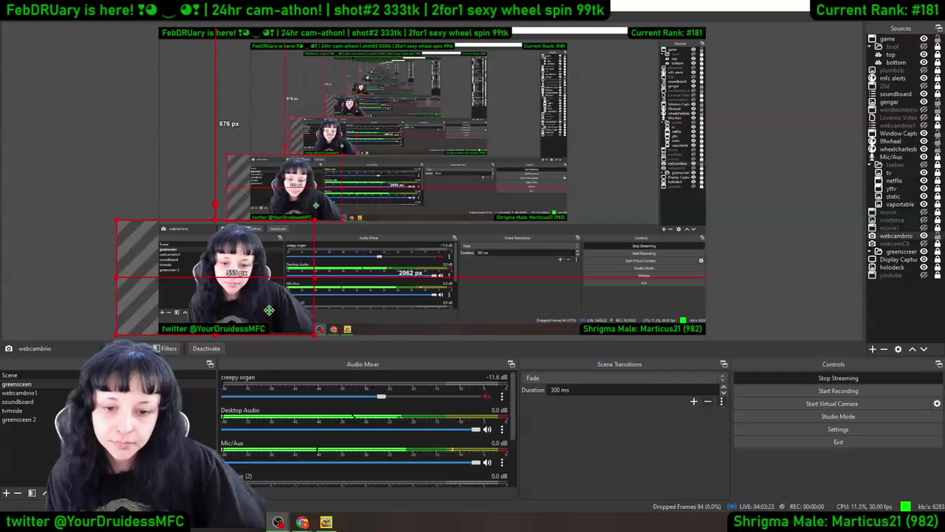 Gallery image thumbnail from YourDruidess's myfreecams stream on, 02/01/2023, 11:38 image 17 of 20