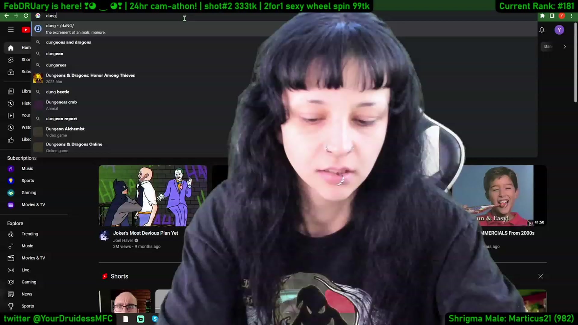 Gallery image thumbnail from YourDruidess's myfreecams stream on, 02/01/2023, 11:38 image 15 of 20