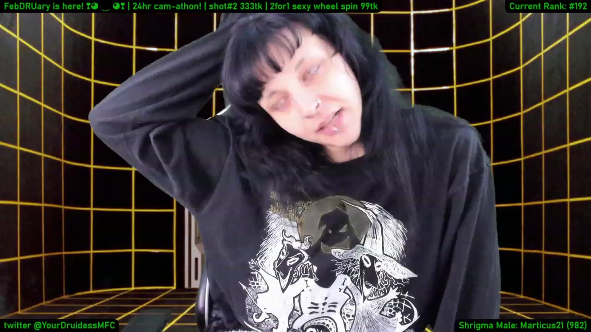 Gallery image thumbnail from YourDruidess's myfreecams stream on, 02/01/2023, 13:23 image 8 of 20
