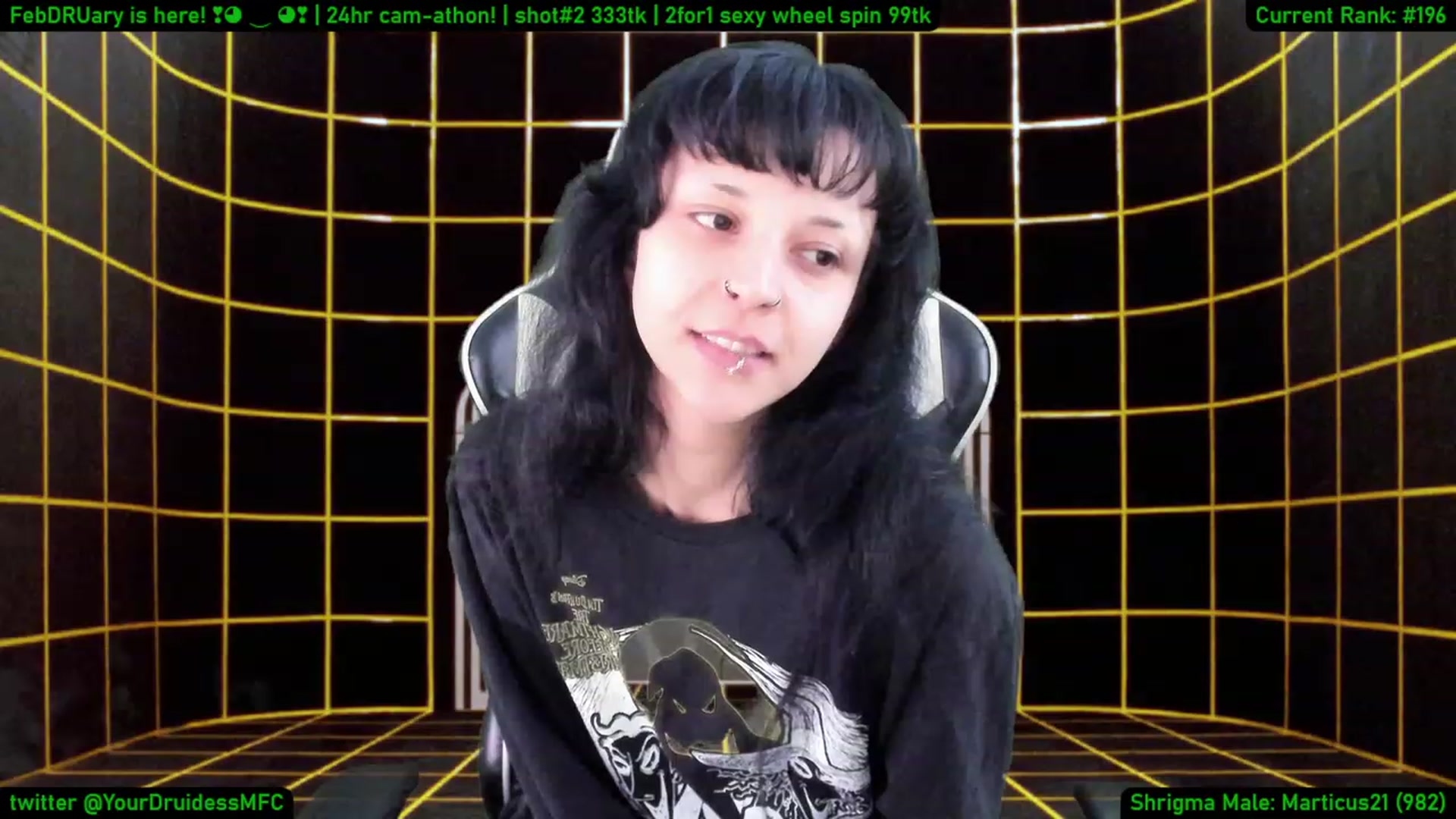 Gallery image thumbnail from YourDruidess's myfreecams stream on, 02/01/2023, 13:23 image 4 of 20