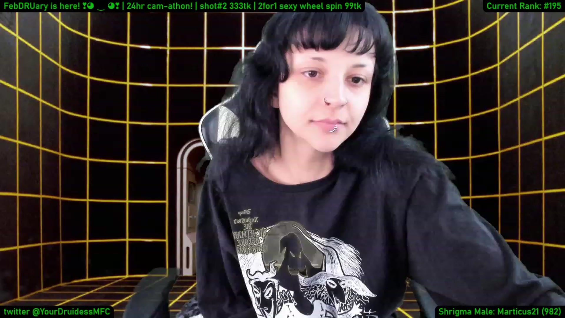 Gallery image thumbnail from YourDruidess's myfreecams stream on, 02/01/2023, 13:23 image 2 of 20