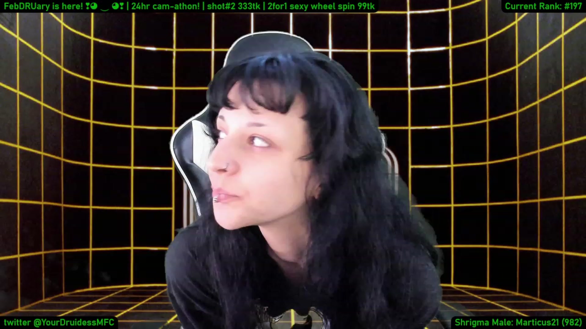 Gallery image thumbnail from YourDruidess's myfreecams stream on, 02/01/2023, 13:23 image 13 of 20