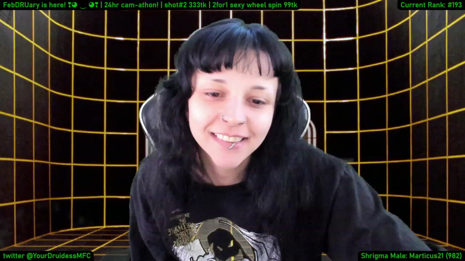 Gallery image thumbnail from YourDruidess's myfreecams stream on, 02/01/2023, 13:23 image 11 of 20