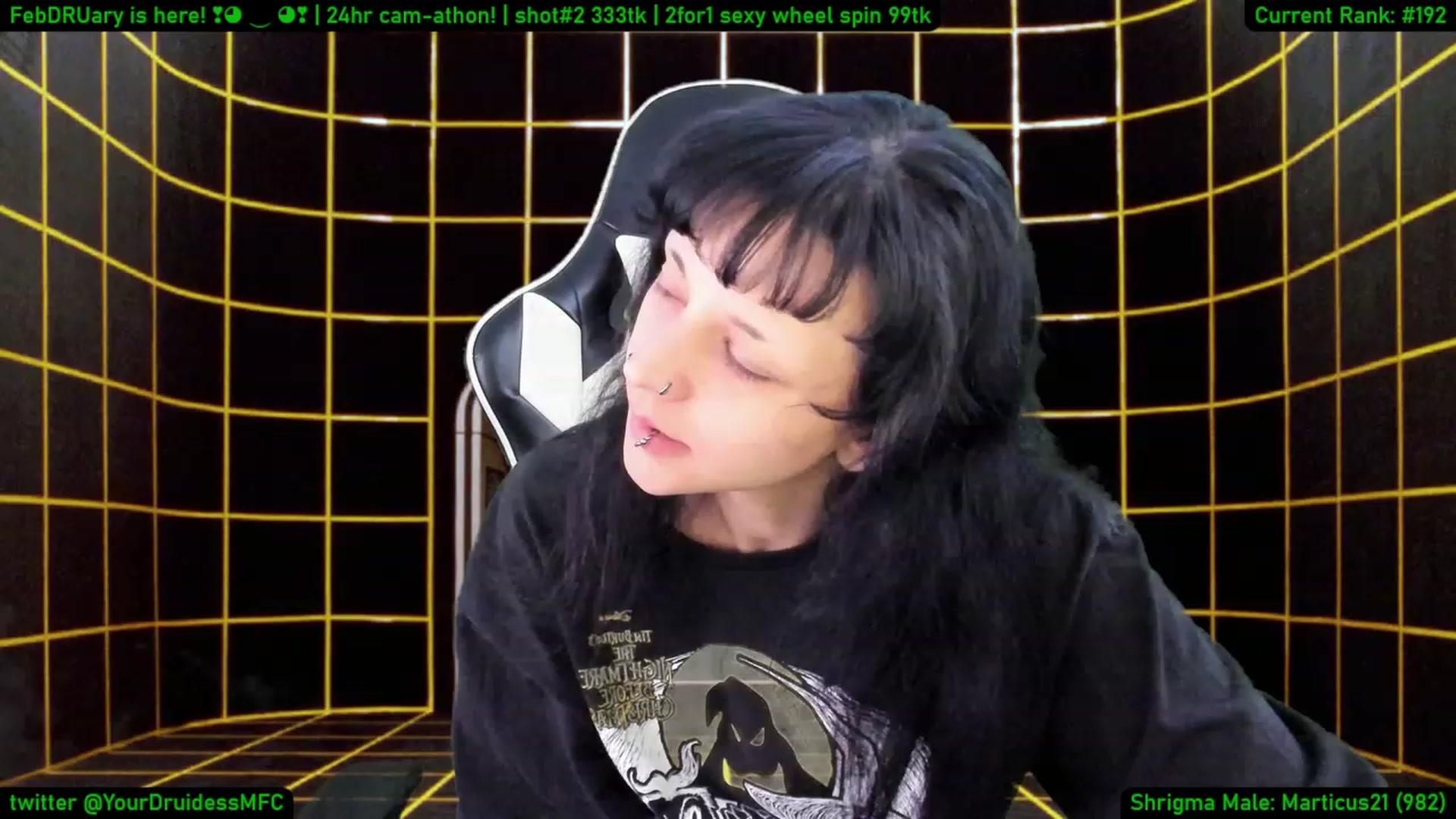 Gallery image thumbnail from YourDruidess's myfreecams stream on, 02/01/2023, 13:23 image 9 of 20