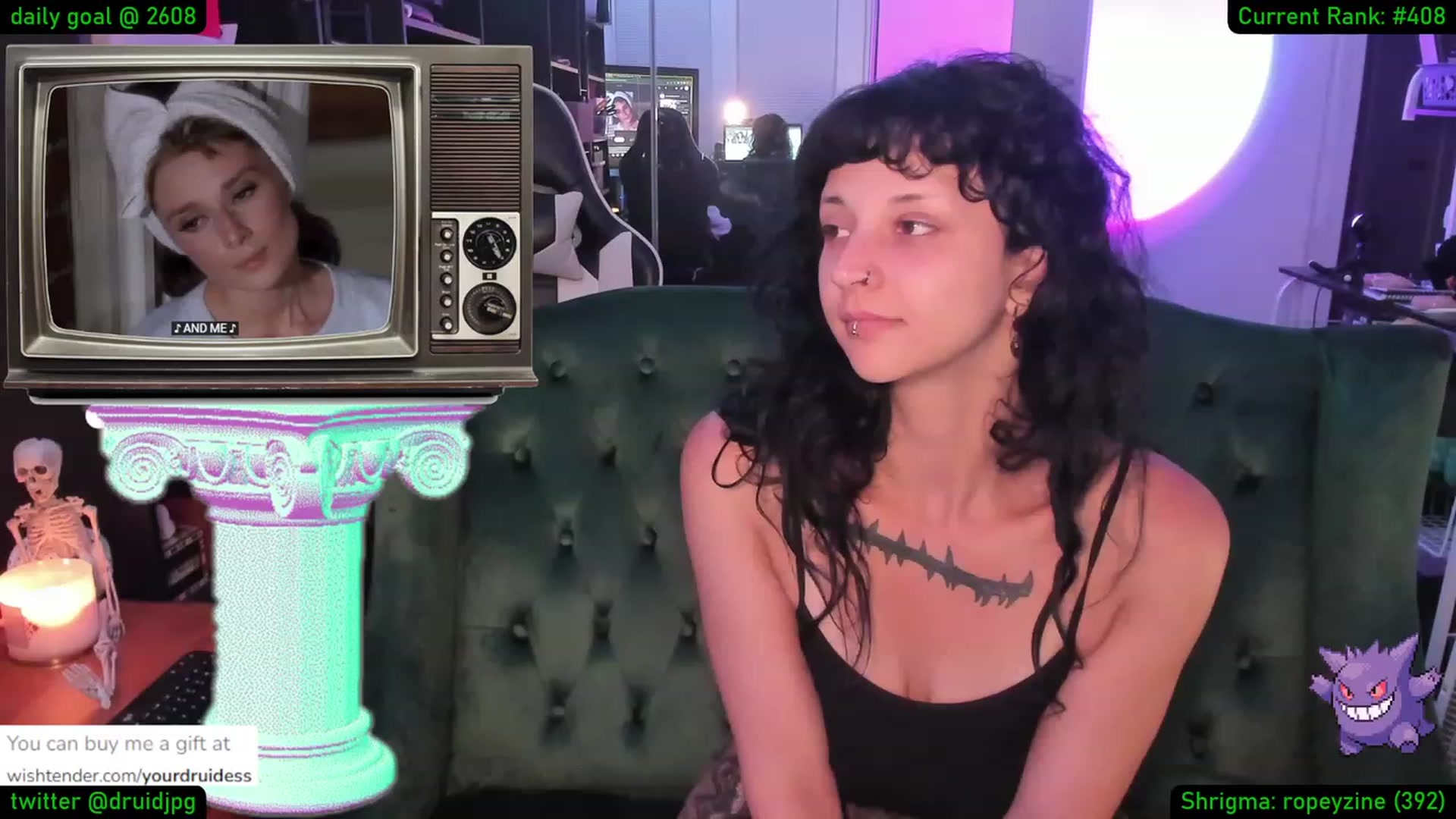 Gallery image thumbnail from YourDruidess's myfreecams stream on, 08/23/2023, 02:55 image 16 of 20