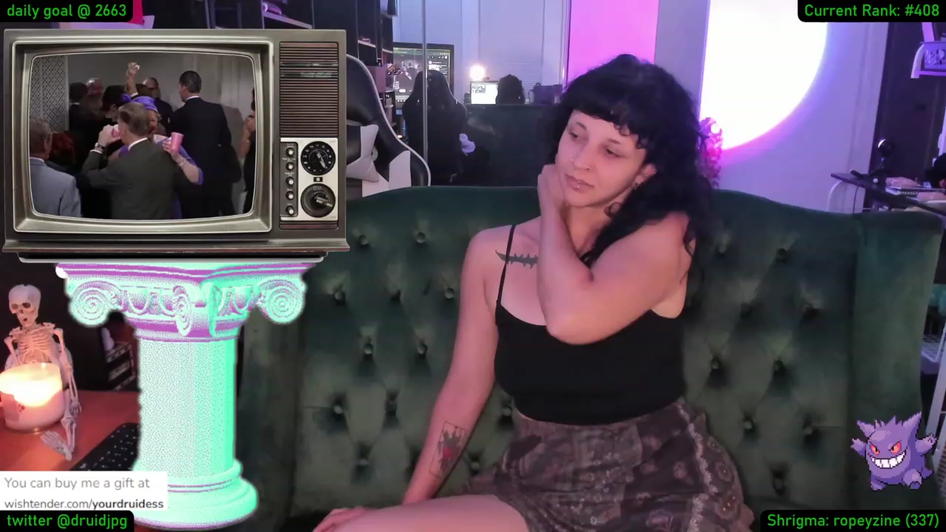 Gallery image thumbnail from YourDruidess's myfreecams stream on, 08/23/2023, 02:55 image 14 of 20
