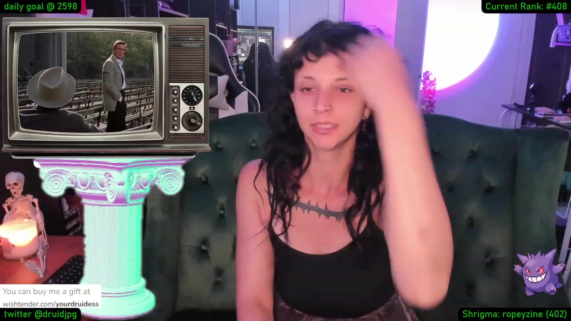 Gallery image thumbnail from YourDruidess's myfreecams stream on, 08/23/2023, 02:55 image 19 of 20