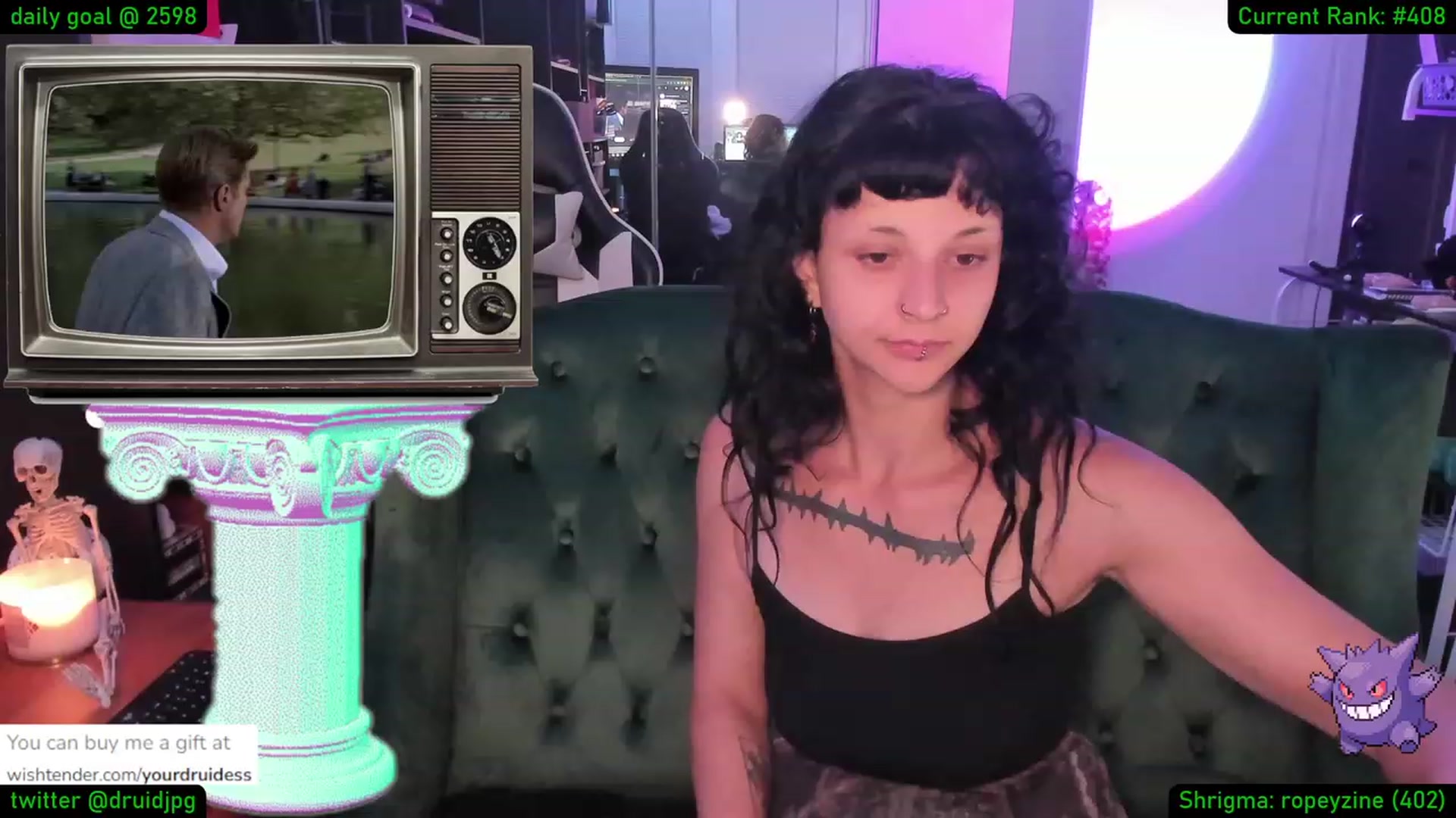 Gallery image thumbnail from YourDruidess's myfreecams stream on, 08/23/2023, 02:55 image 17 of 20