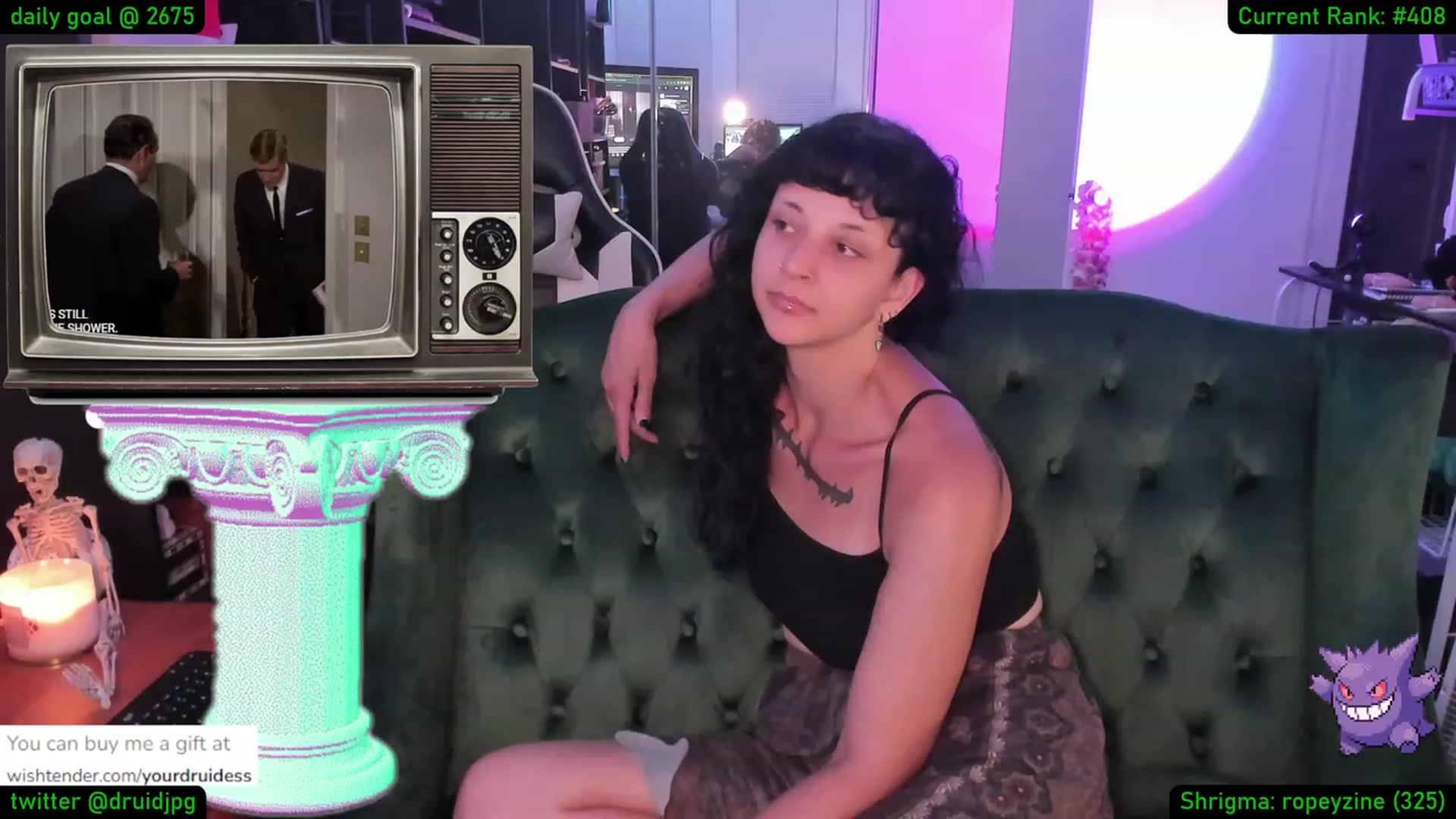 Gallery image thumbnail from YourDruidess's myfreecams stream on, 08/23/2023, 02:55 image 9 of 20