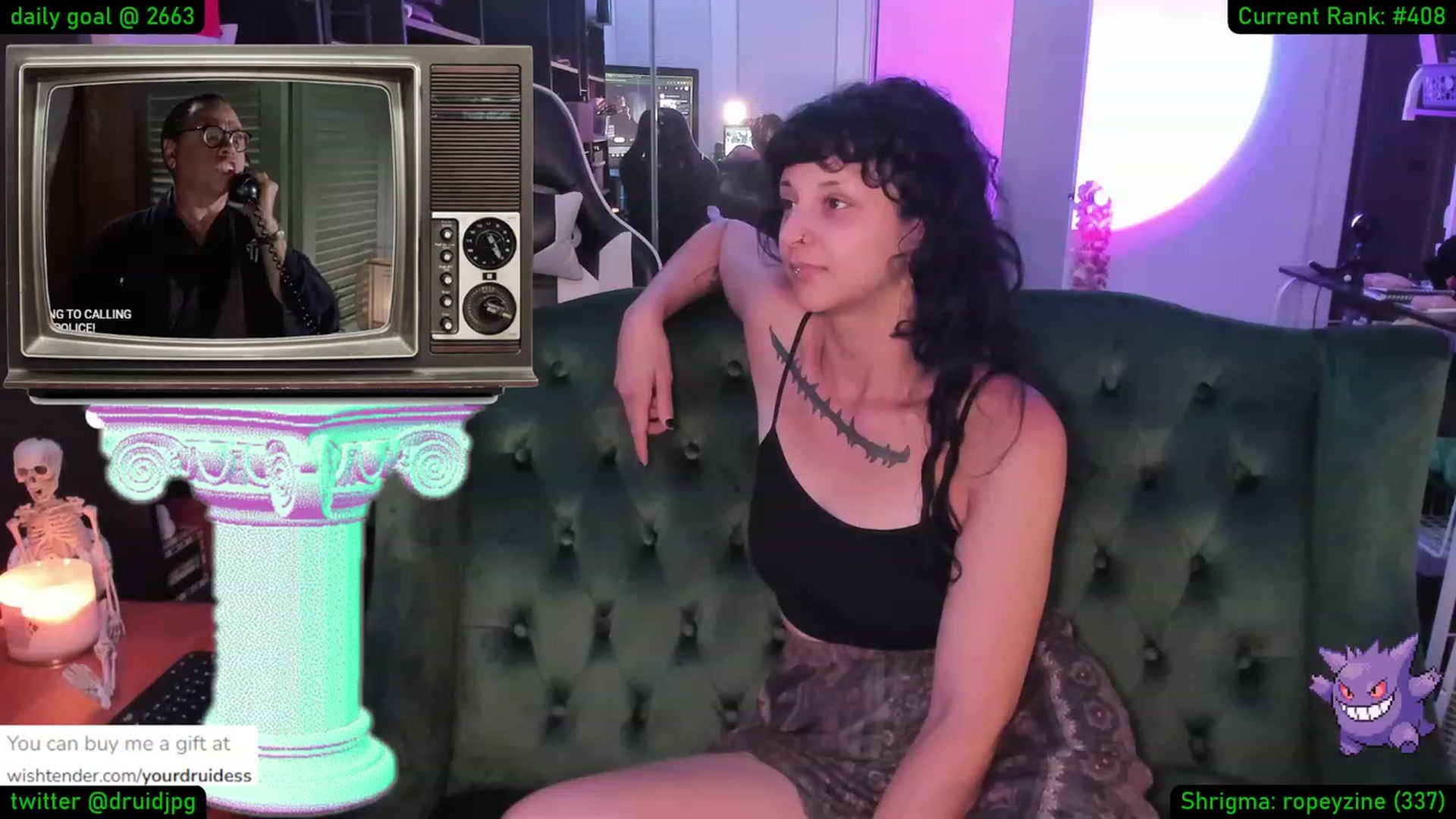 Gallery image thumbnail from YourDruidess's myfreecams stream on, 08/23/2023, 02:55 image 13 of 20