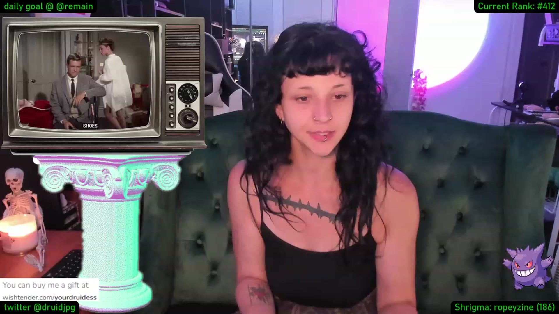 Gallery image thumbnail from YourDruidess's myfreecams stream on, 08/23/2023, 02:55 image 2 of 20
